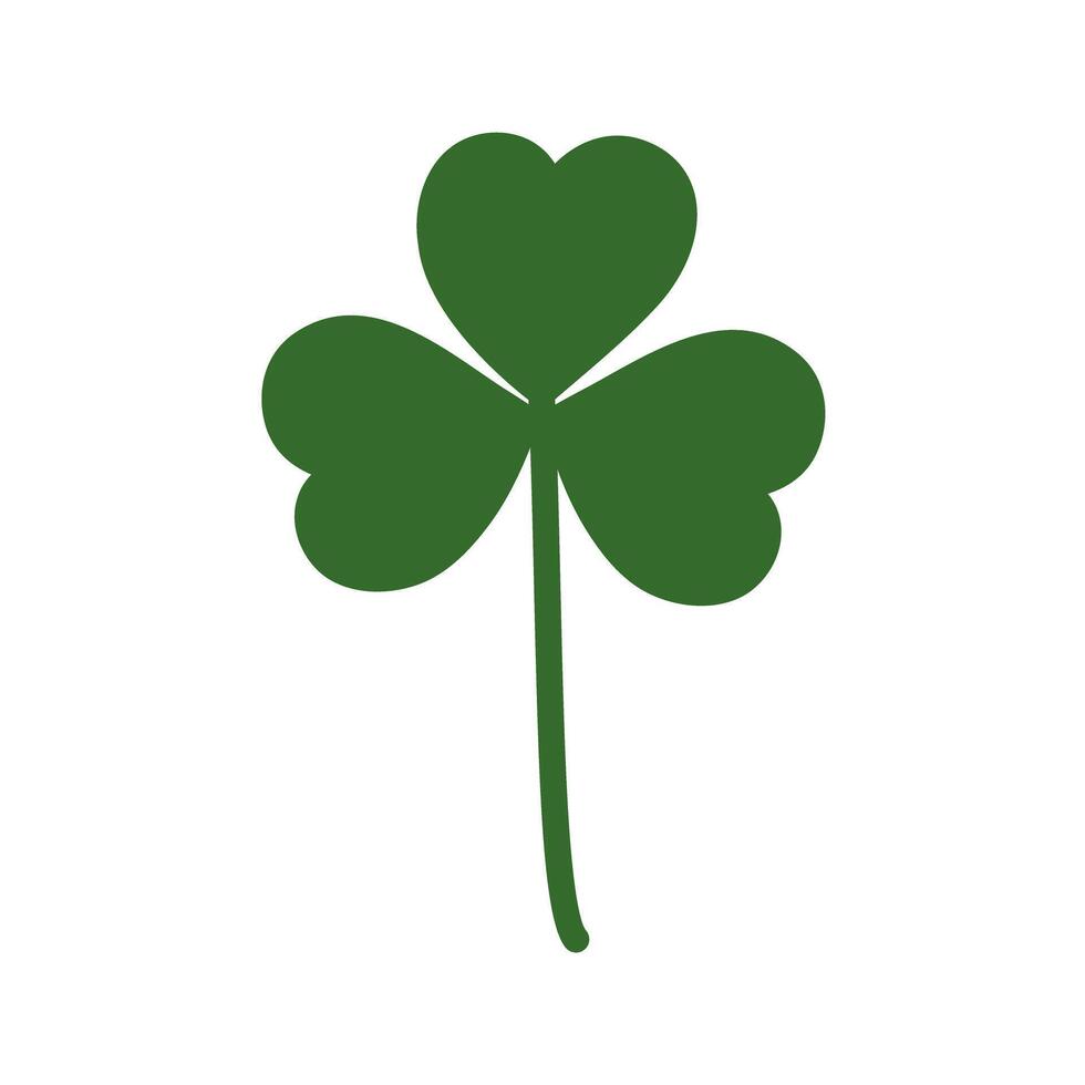 Shamrock Isolated on transparent background. Clover leaf Symbol St Patricks Day Design element idea. Greetings or invitation cards, posters, banner, brochure, price, label or web, promo concept vector