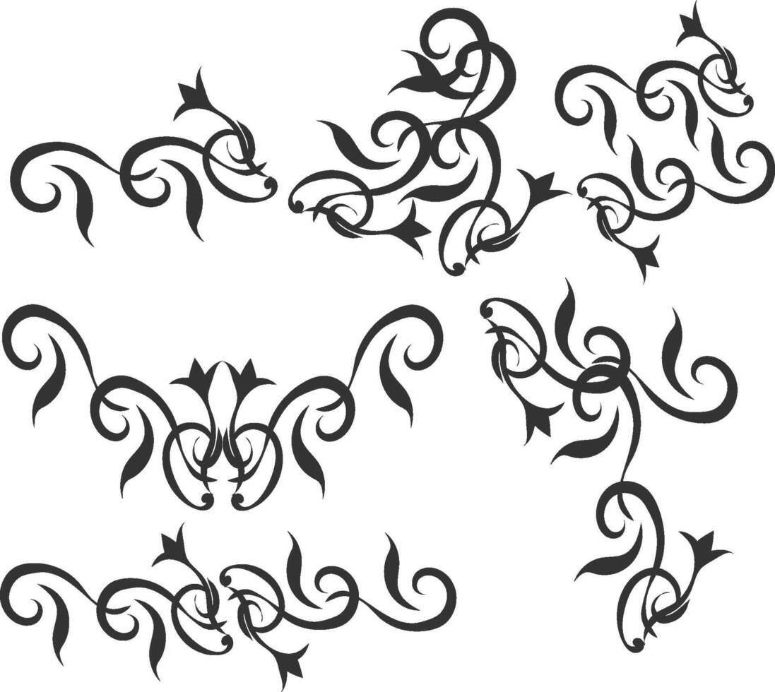 set Thailand Tattoos vector
