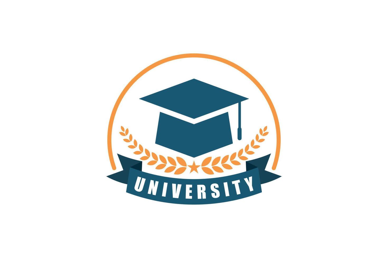 education design with college badge vector