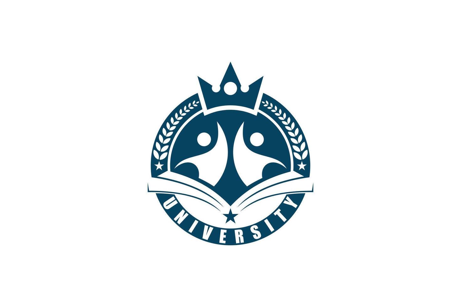 education design with college badge vector