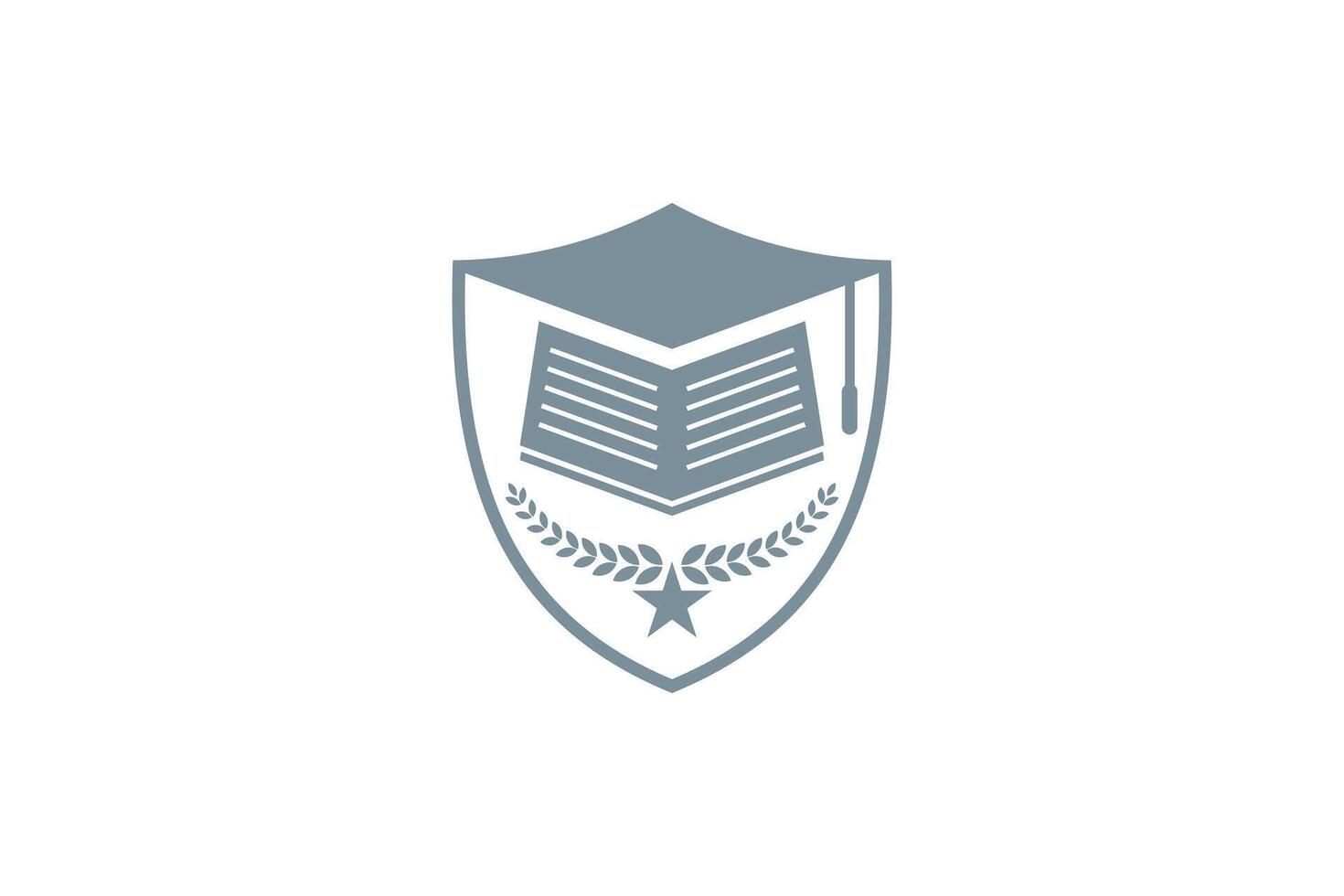 education design with college badge vector