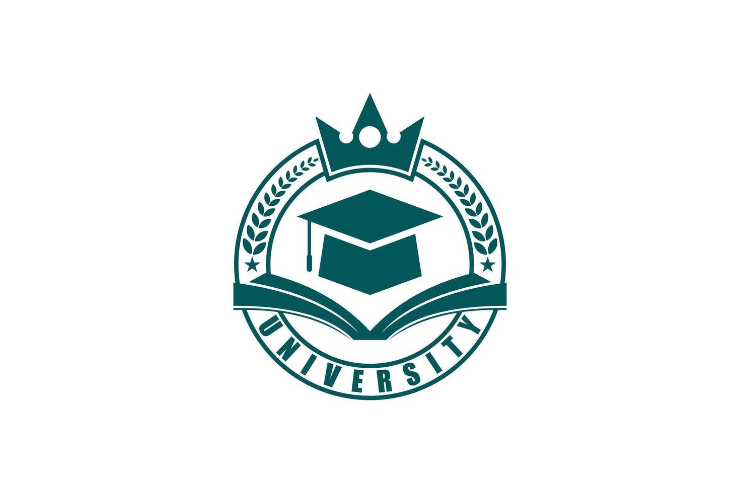education design with college badge vector