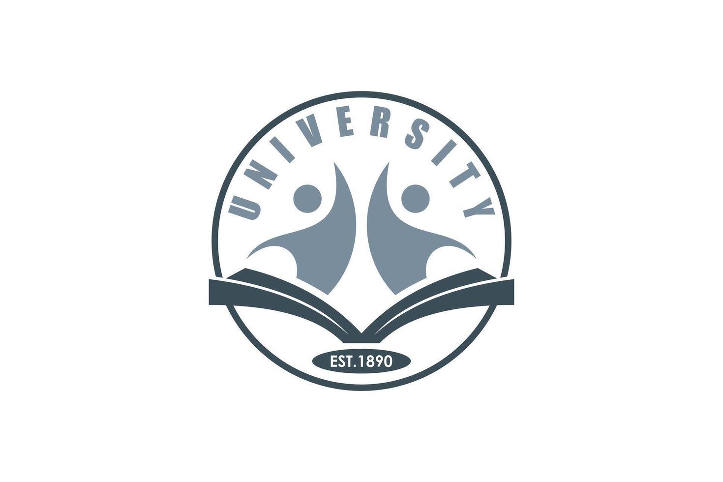 education design with college badge vector