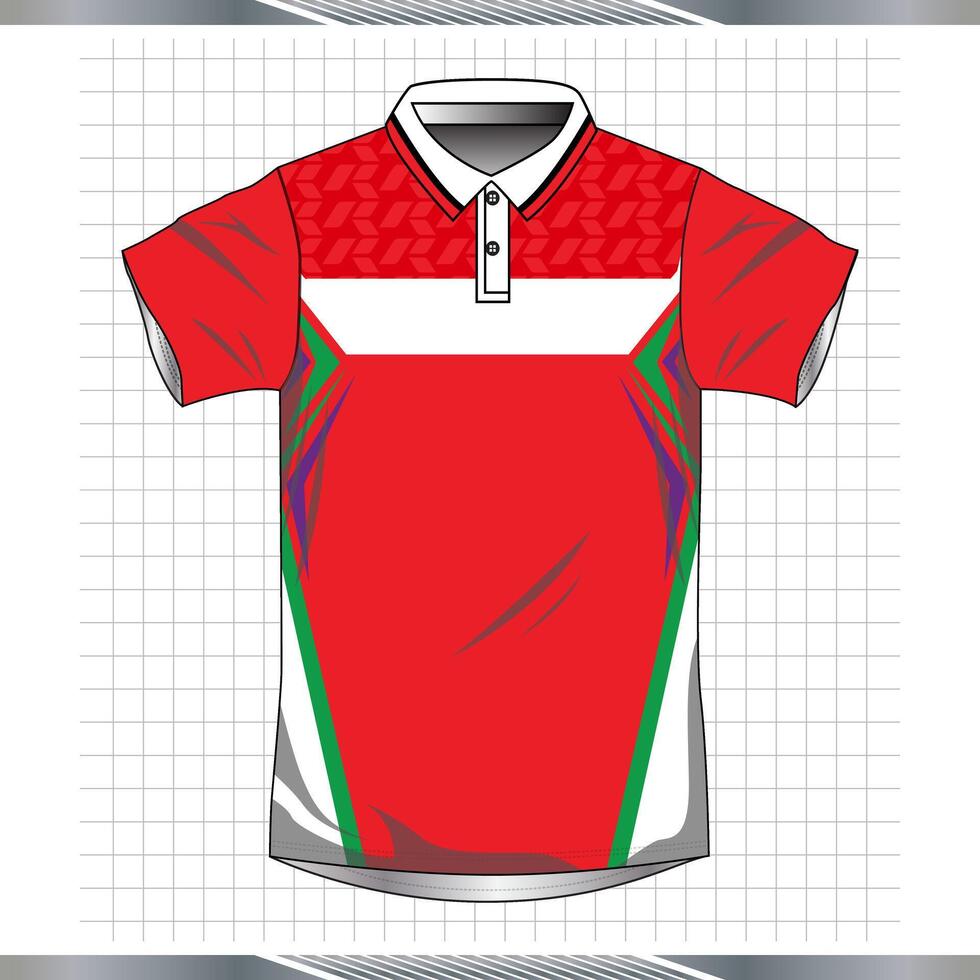 Background , jersey sport shirt template design for soccer Sport, basket ball, running uniform in front view, Shirt mockup , design very simple and easy to custom vector