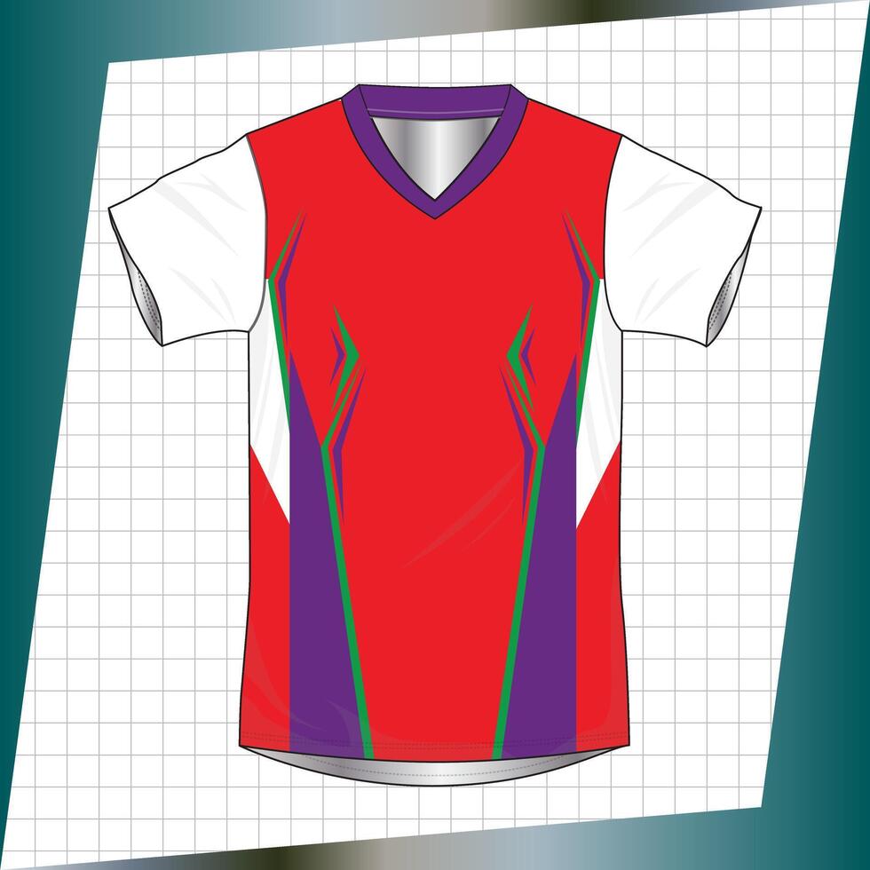 Background , jersey sport shirt template design for soccer Sport, basket ball, running uniform in front view, Shirt mockup , design very simple and easy to custom vector