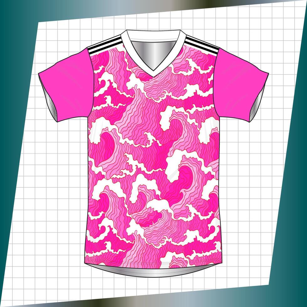 Background , jersey sport shirt template design for soccer Sport, basket ball, running uniform in front view, Shirt mockup , design very simple and easy to custom vector
