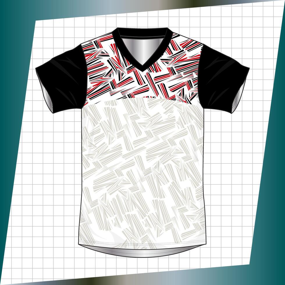 Background , jersey sport shirt template design for soccer Sport, basket ball, running uniform in front view, Shirt mockup , design very simple and easy to custom vector