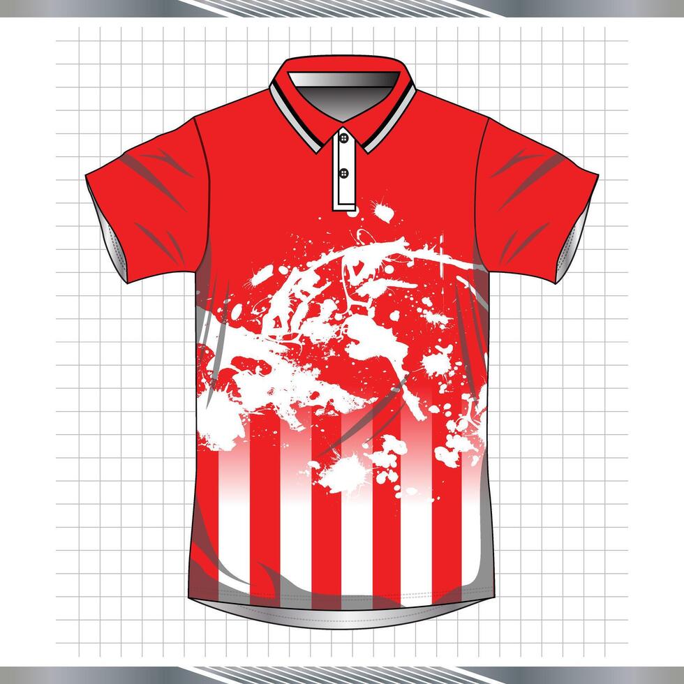 Background , jersey sport shirt template design for soccer Sport, basket ball, running uniform in front view, Shirt mockup , design very simple and easy to custom vector