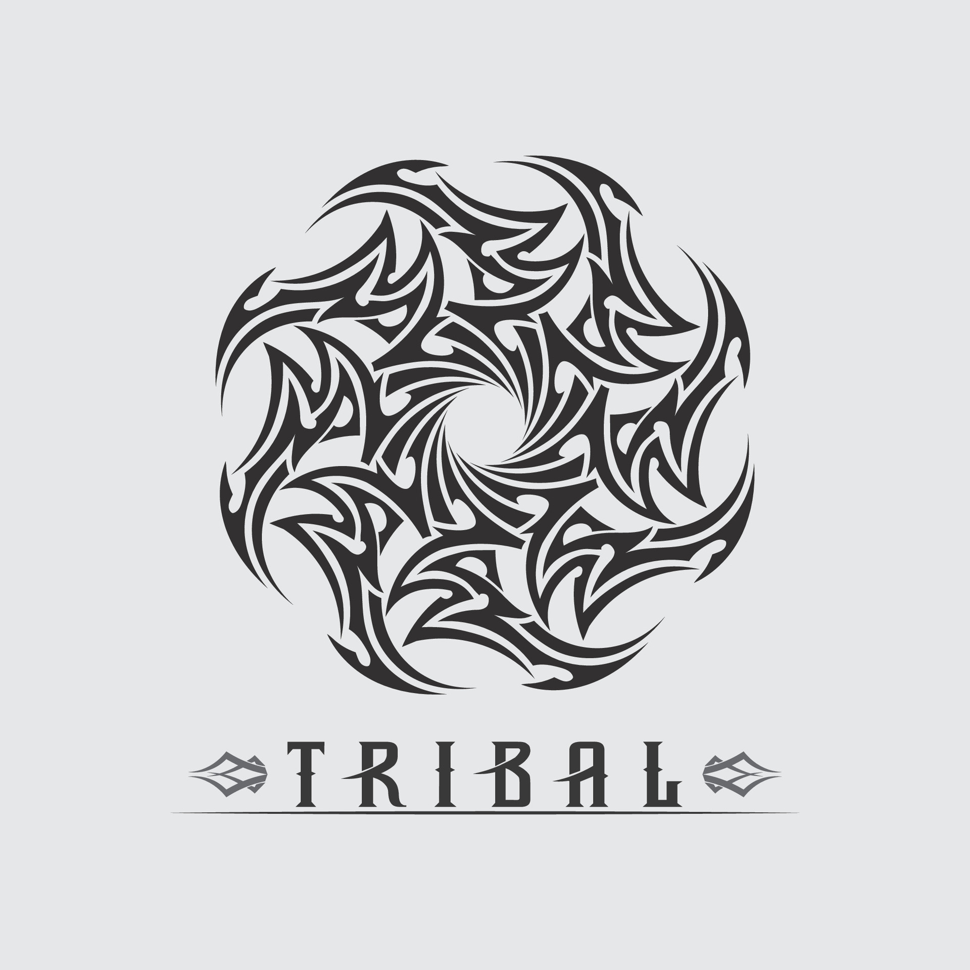Black Tribal Tatoo And Culture Logo Design Icon And Sign Tribal Black Tribal Tatoo And Culture Logo Design Icon And Sign Tribal Free Vector 
