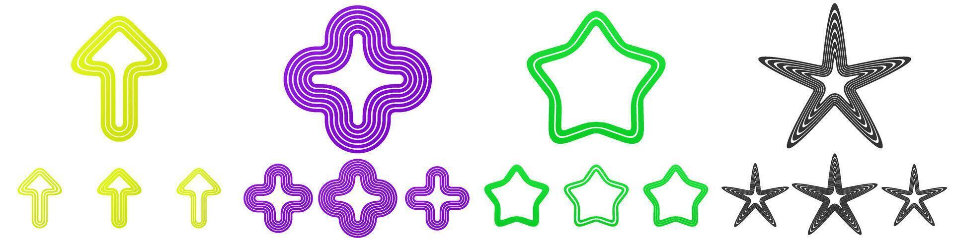 Line logo design collection vector