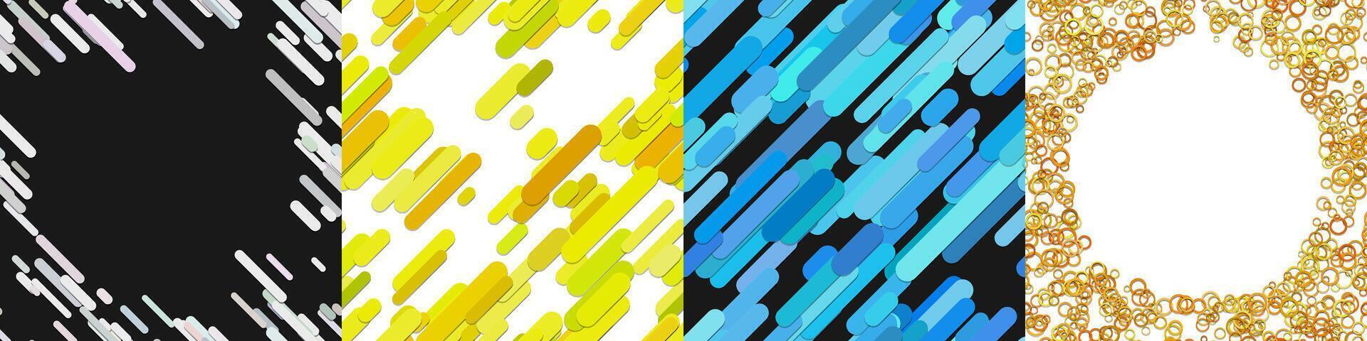 Abstract geometric background collection vector