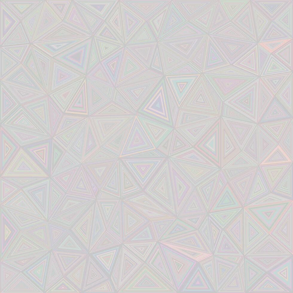 Light colored triangle tile background design vector