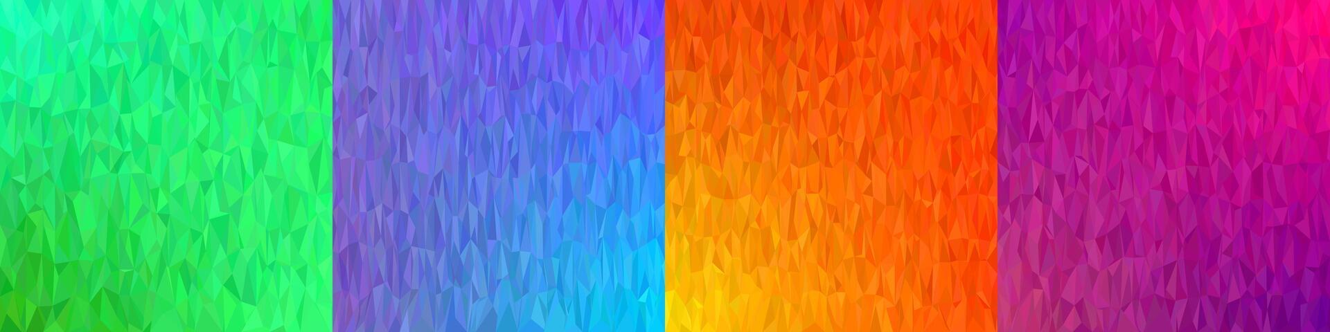Abstract triangle polygon background collection vector