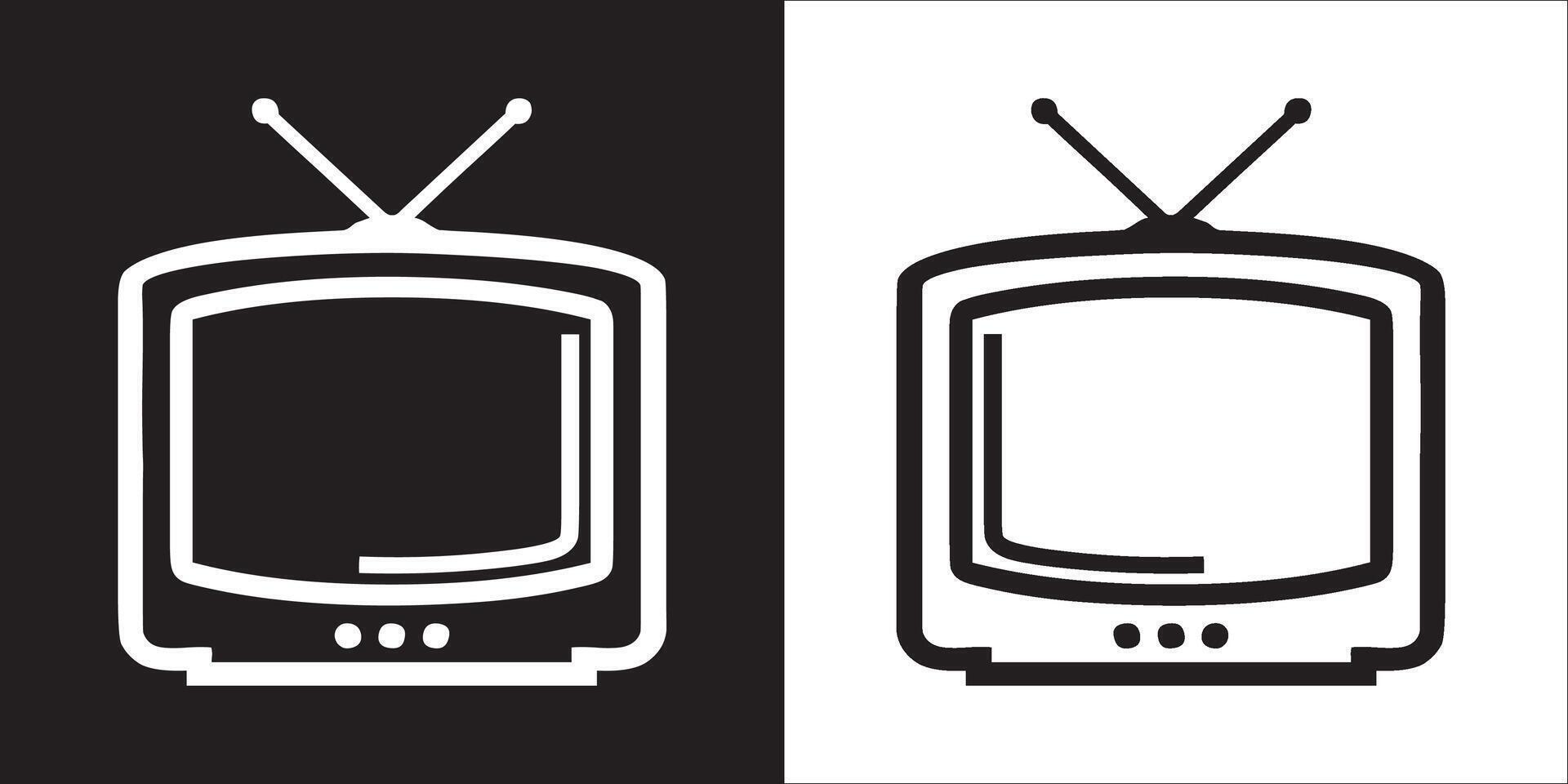 Illustration graphics of television icon vector
