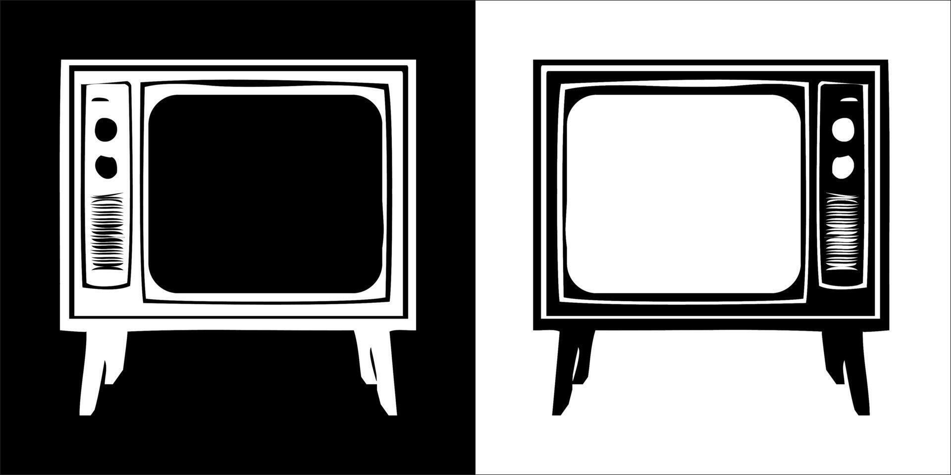 Illustration graphics of television icon vector