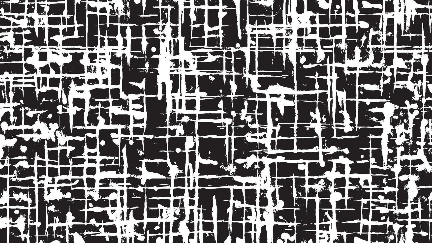 Black Monochrome Grunge Texture on White Background for Background Art vector