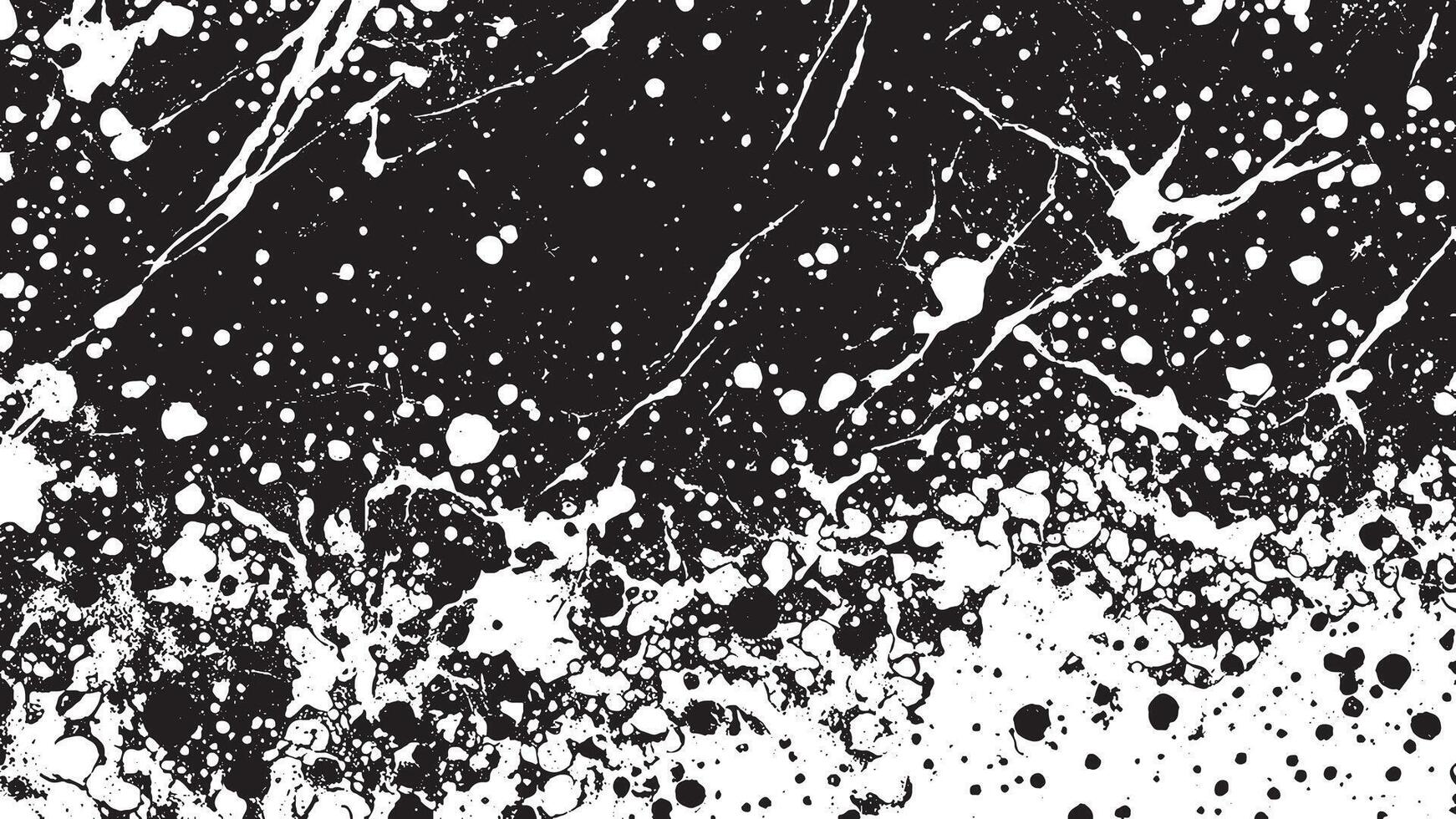 White Background with Monochrome Black Grunge Effect for Overlay Textures vector