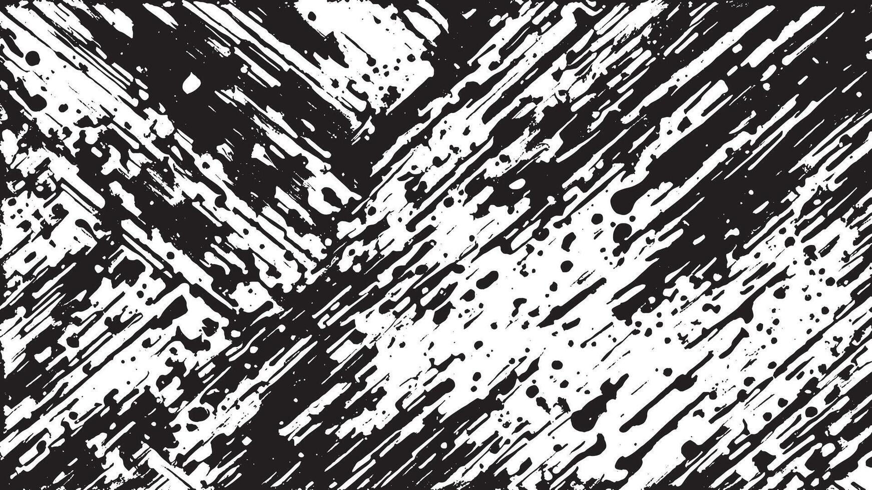 Black Monochrome Grunge Texture on White Background for Background Art vector