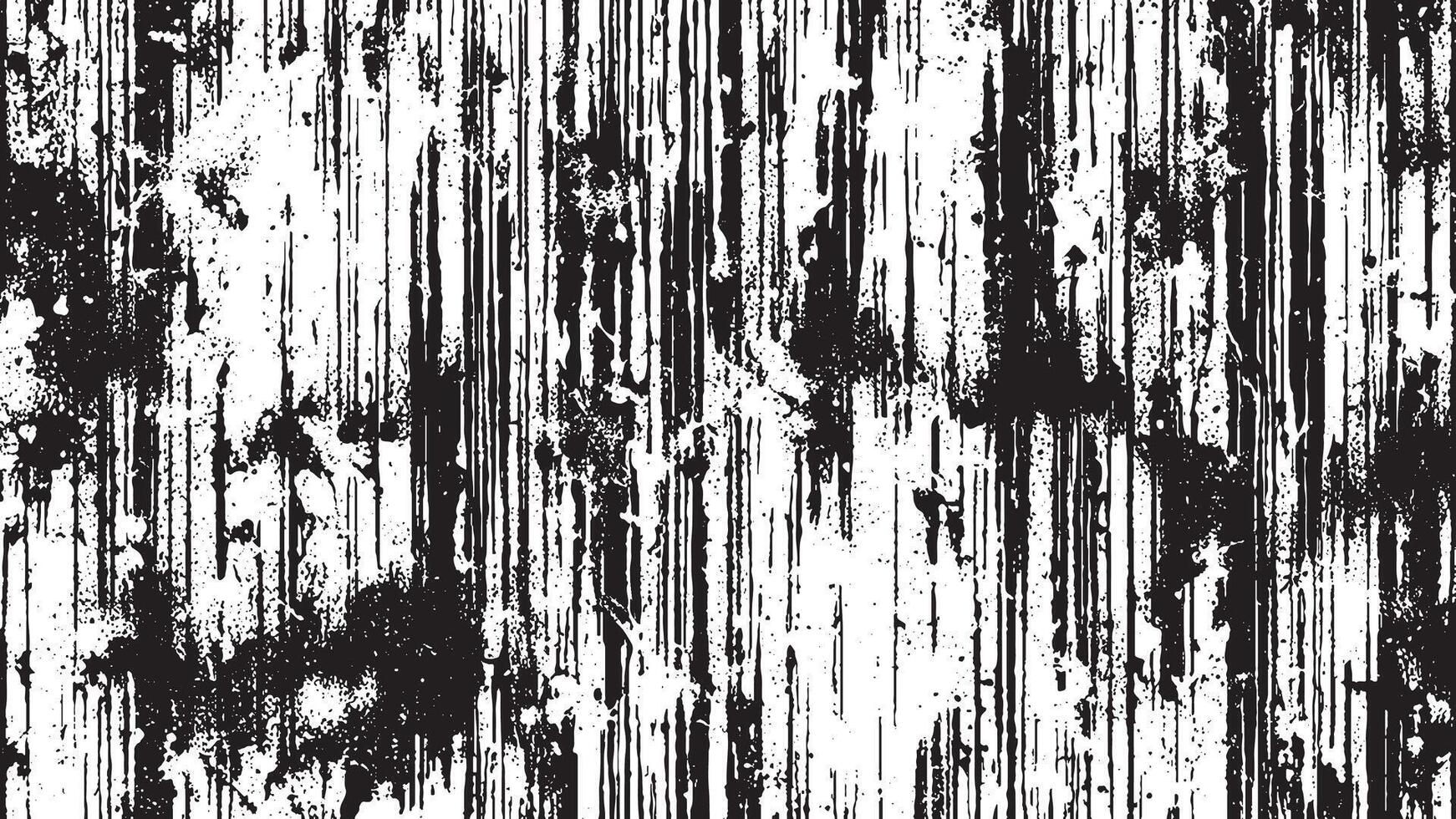 Black Monochrome Grunge Texture on White Background for Background Art vector