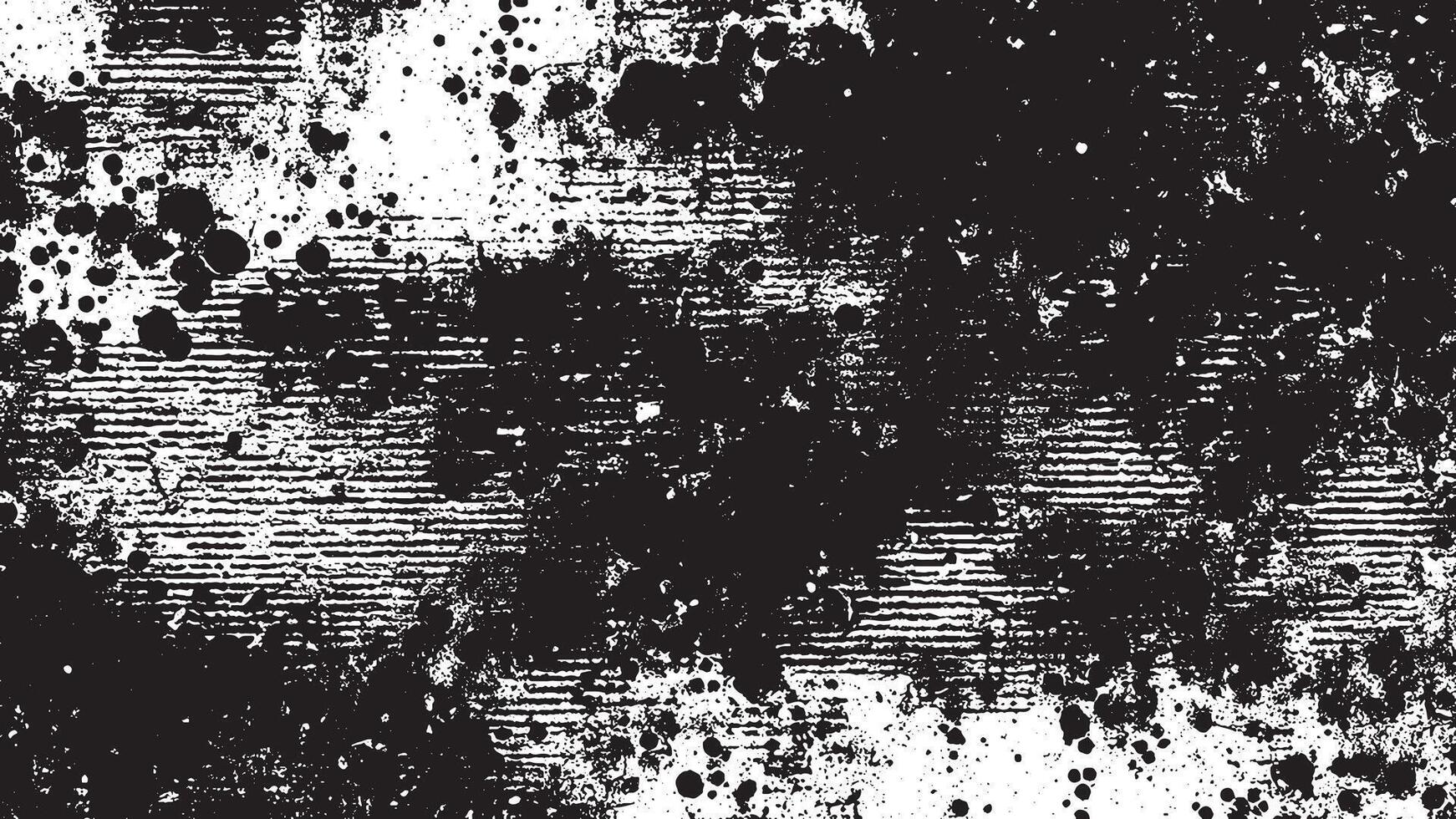 Black and White Grunge Texture for Backgrounds and Overlay vector