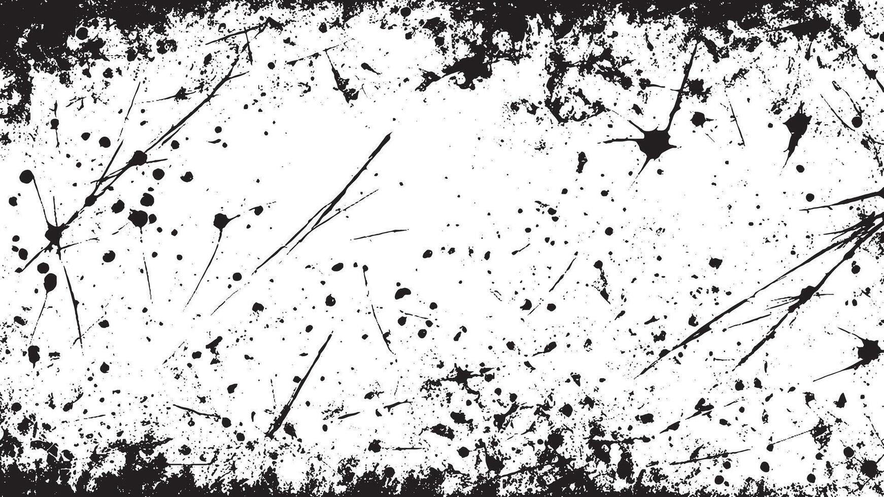 Black Grunge Style Texture on White Background for Creative Overlays vector