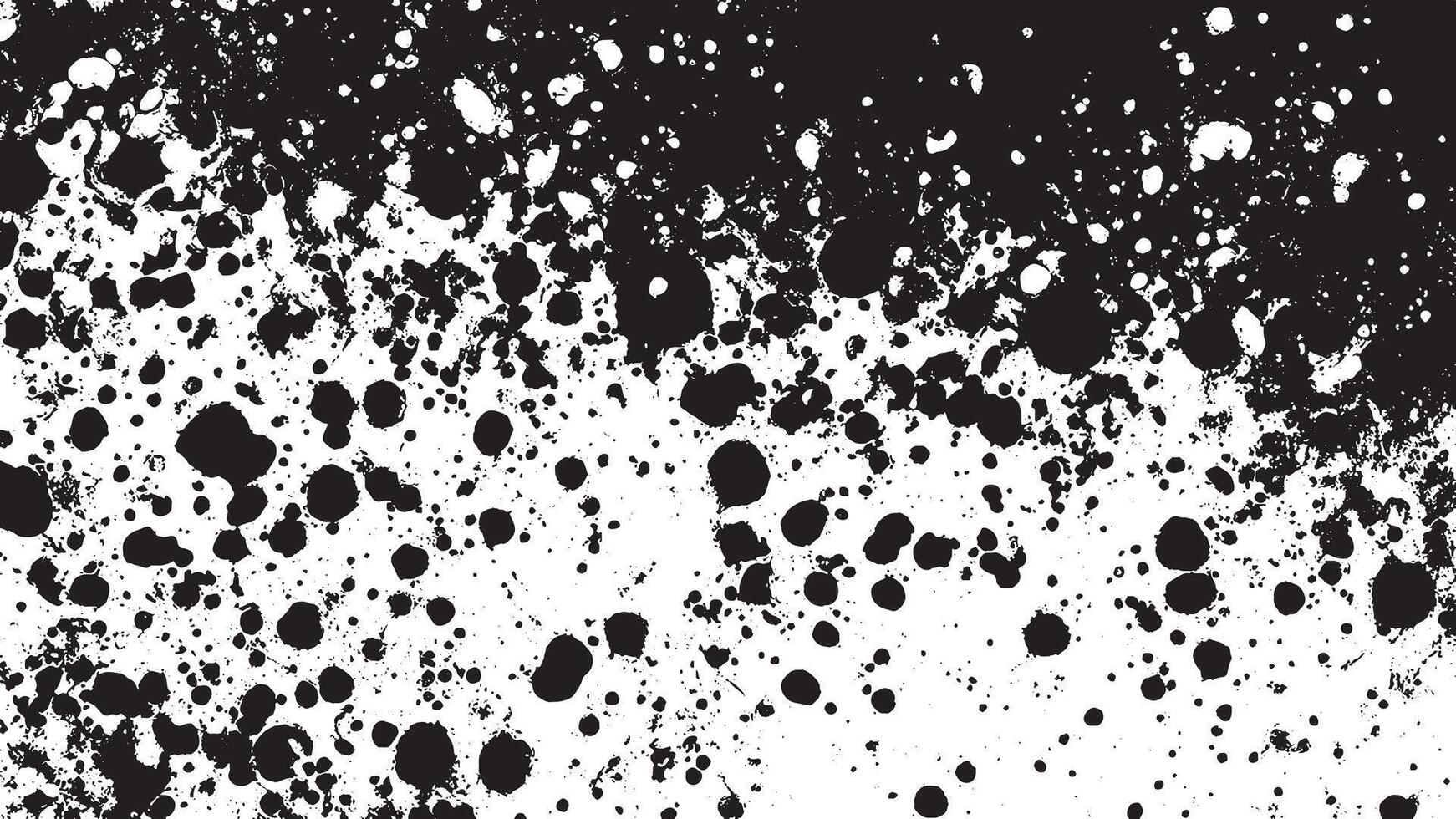 Black Monochrome Grunge Texture on White Background for Background Art vector