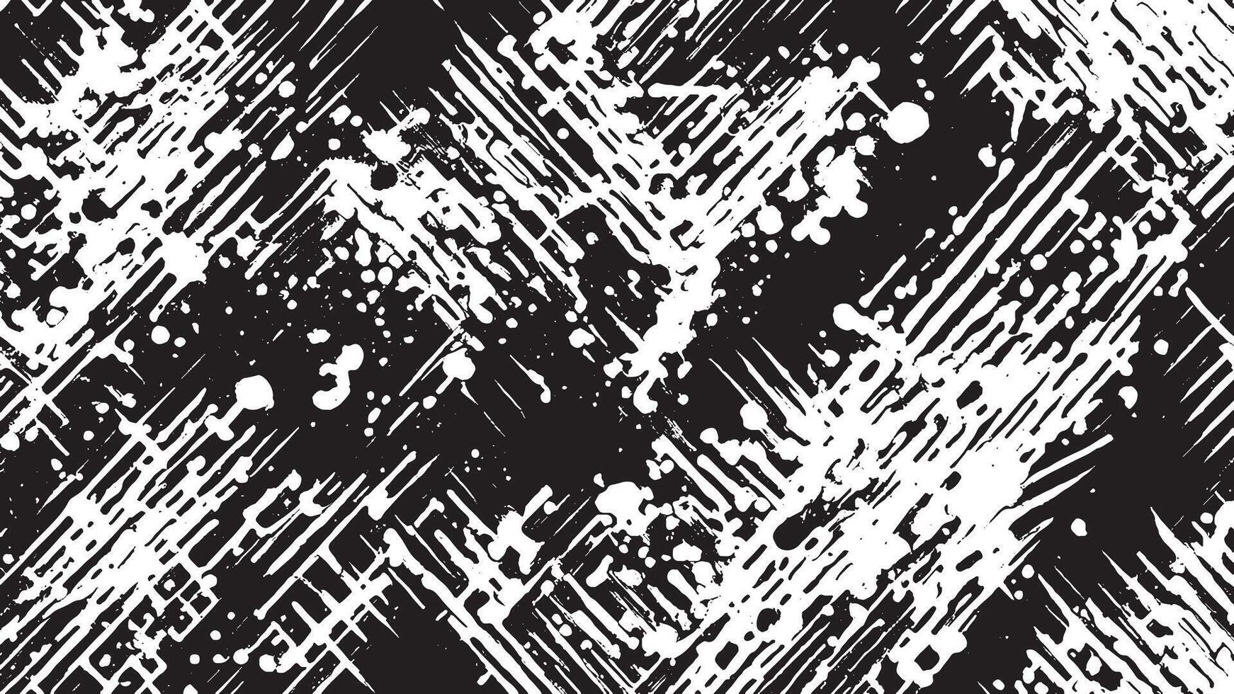 Black Grunge Style Texture on White Background for Creative Overlays vector