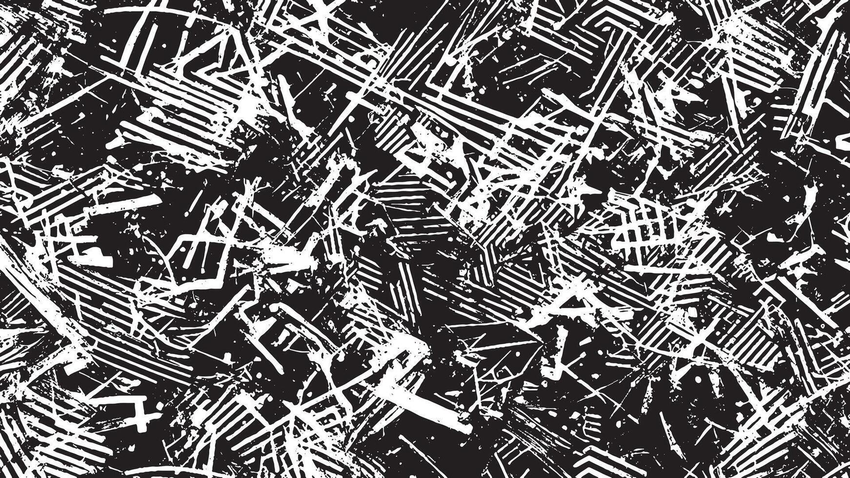 White Background with Monochrome Black Grunge Effect for Overlay Textures vector