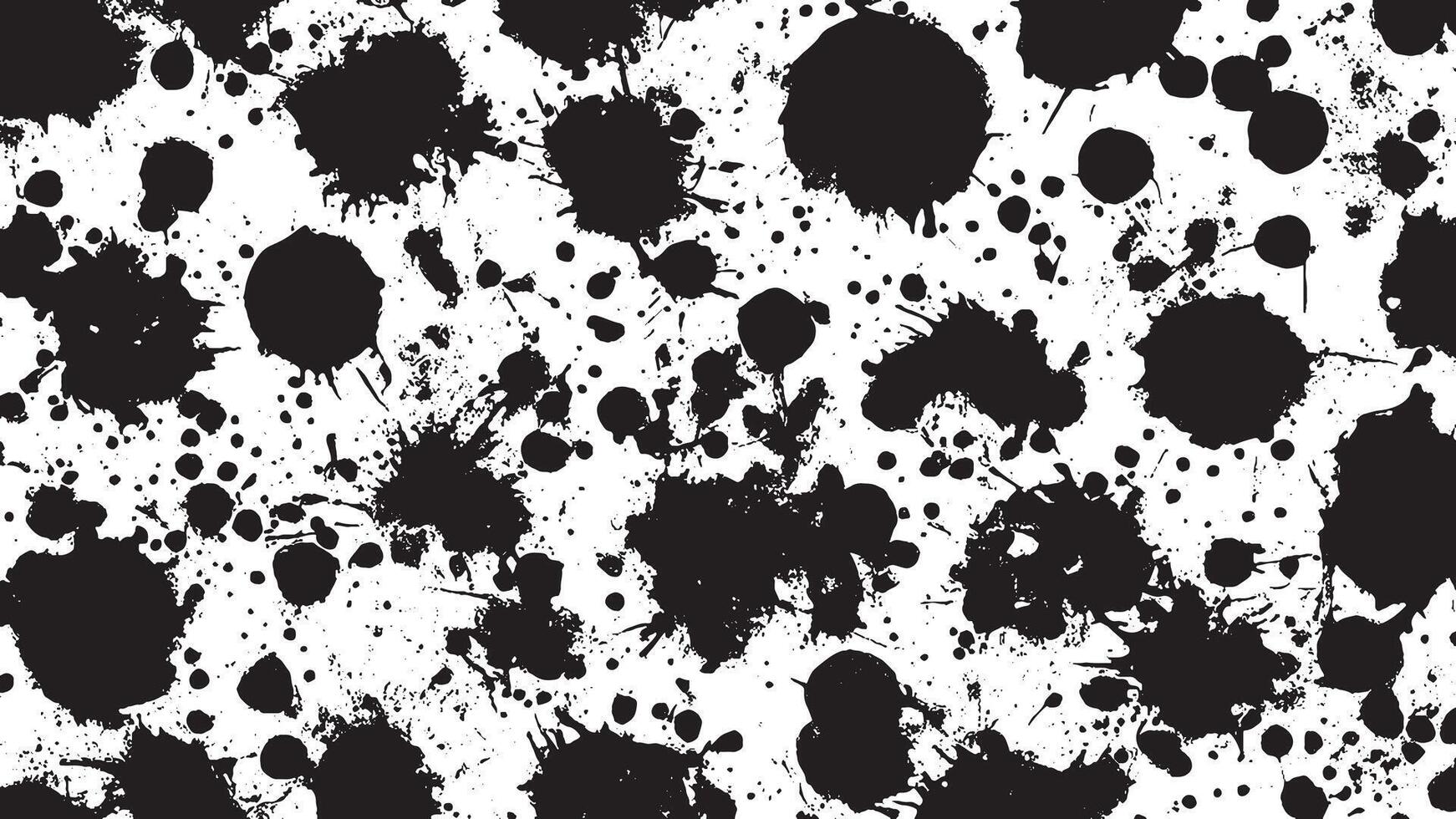 White Background with Monochrome Black Grunge Effect for Overlay Textures vector