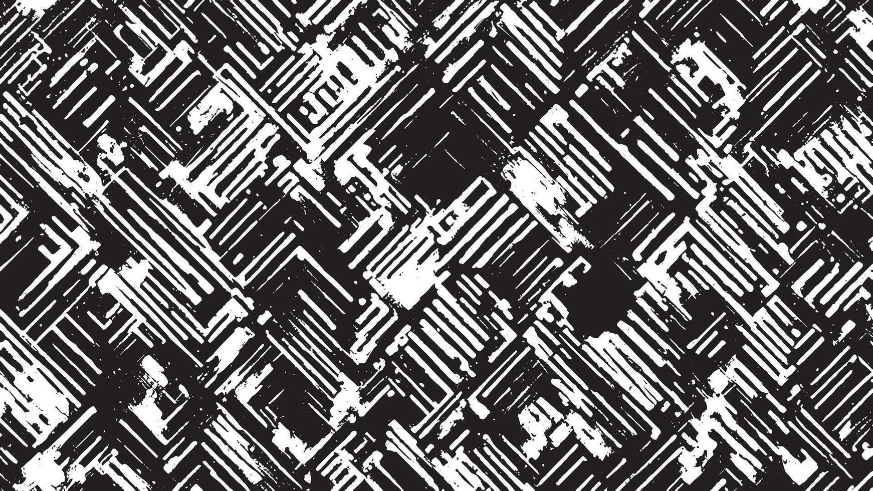 Black Monochrome Grunge Texture on White Background for Background Art vector