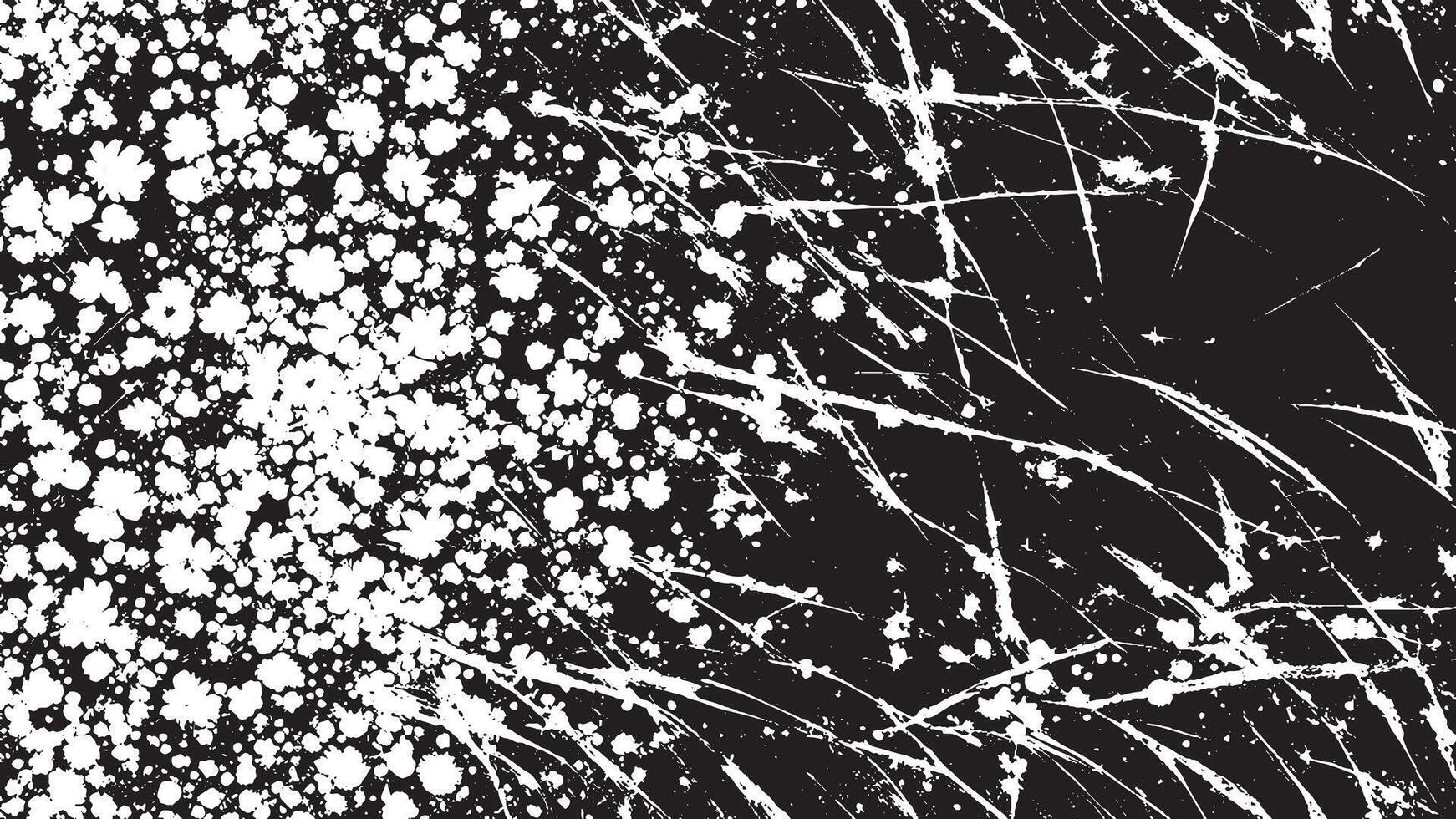 Black Grunge Style Texture on White Background for Creative Overlays vector