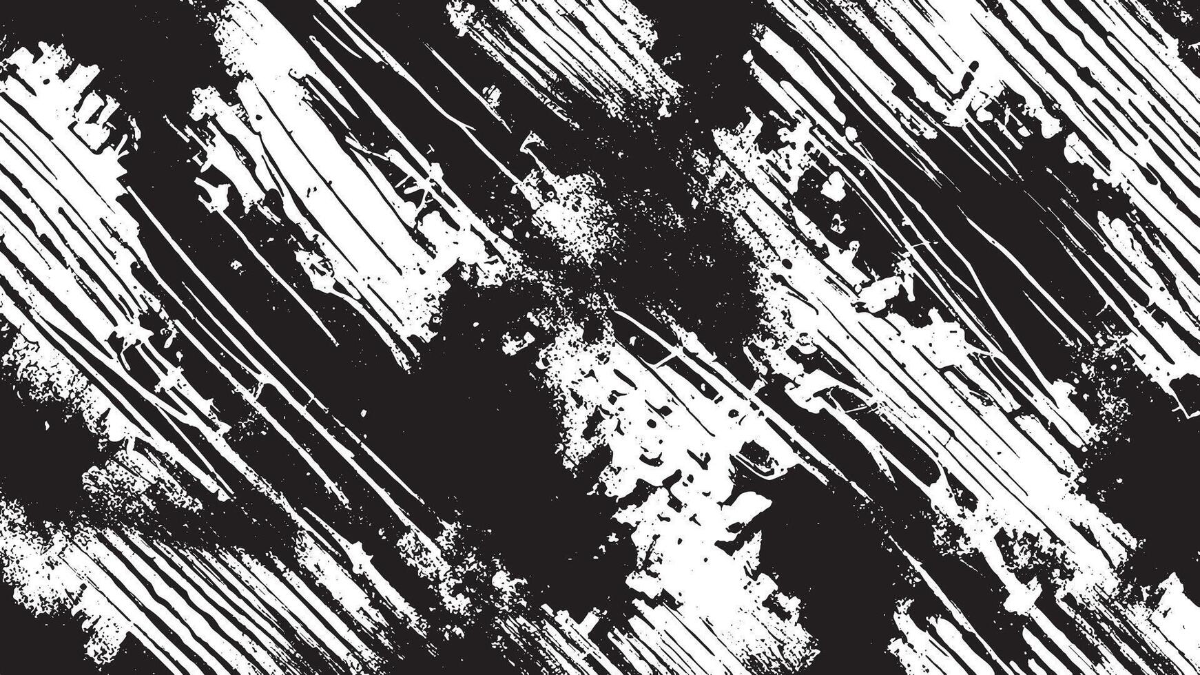 Black Monochrome Grunge Texture on White Background for Background Art vector