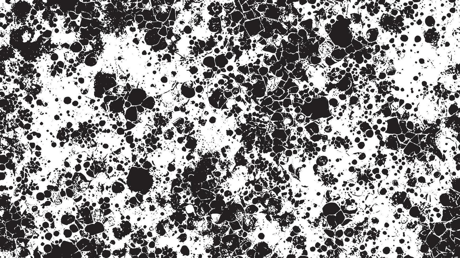 White Background with Monochrome Black Grunge Effect for Overlay Textures vector