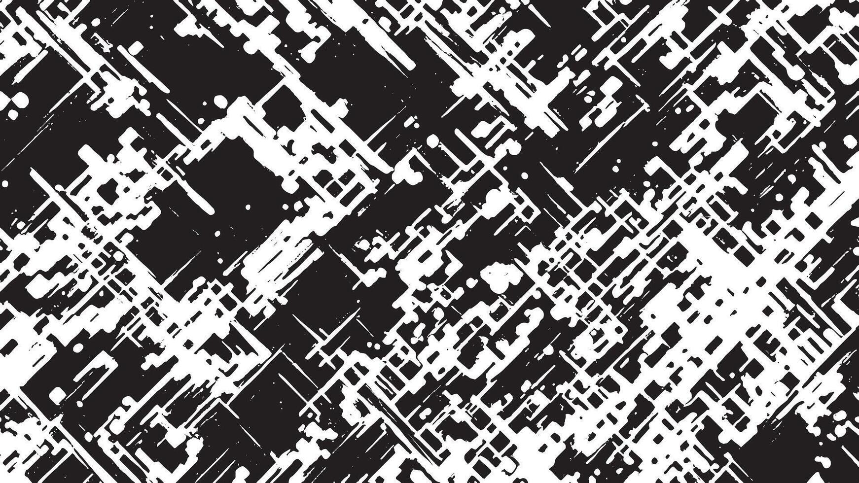 Black Monochrome Grunge Texture on White Background for Background Art vector