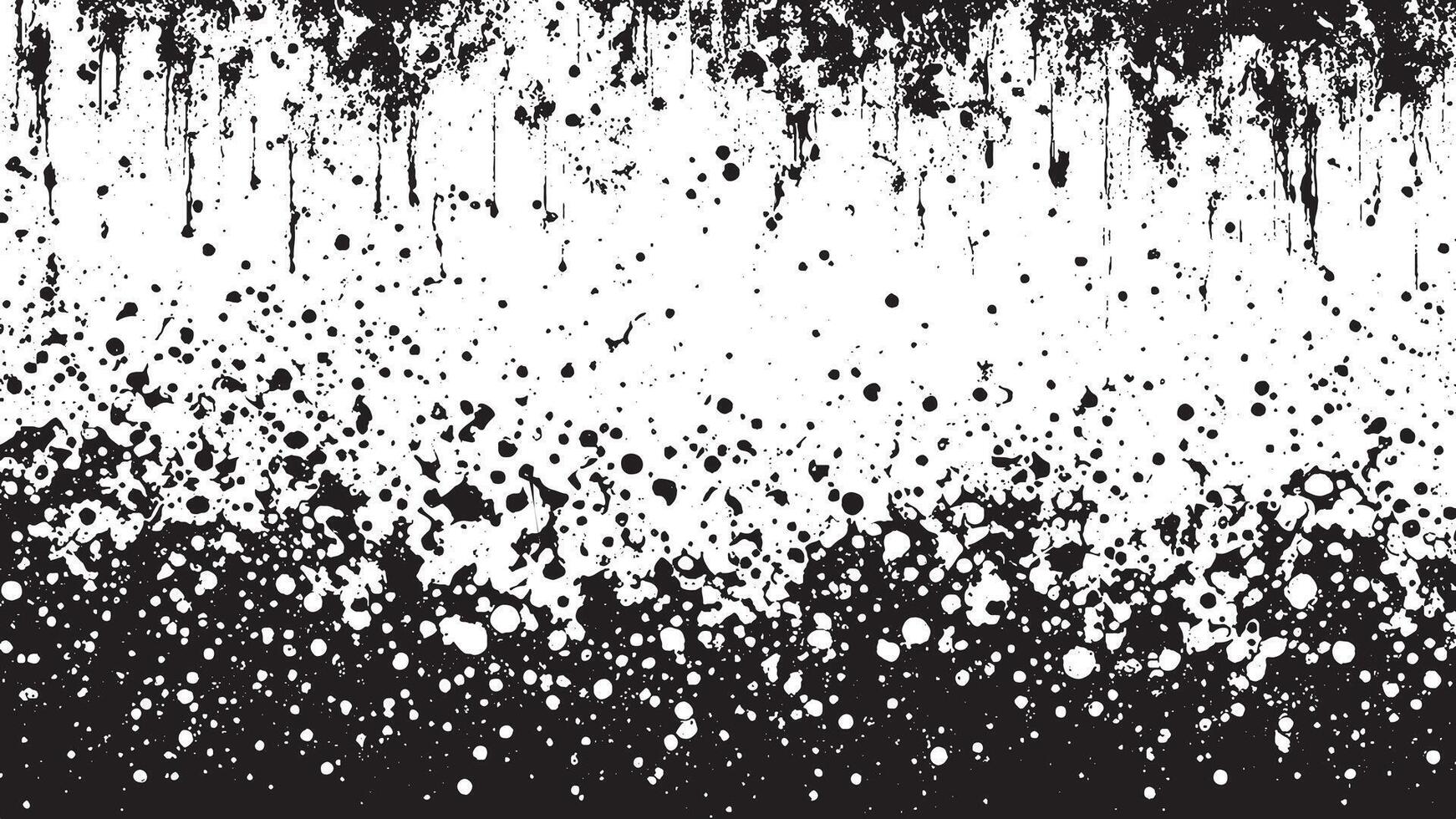 Black Monochrome Grunge Texture on White Background for Background Art vector