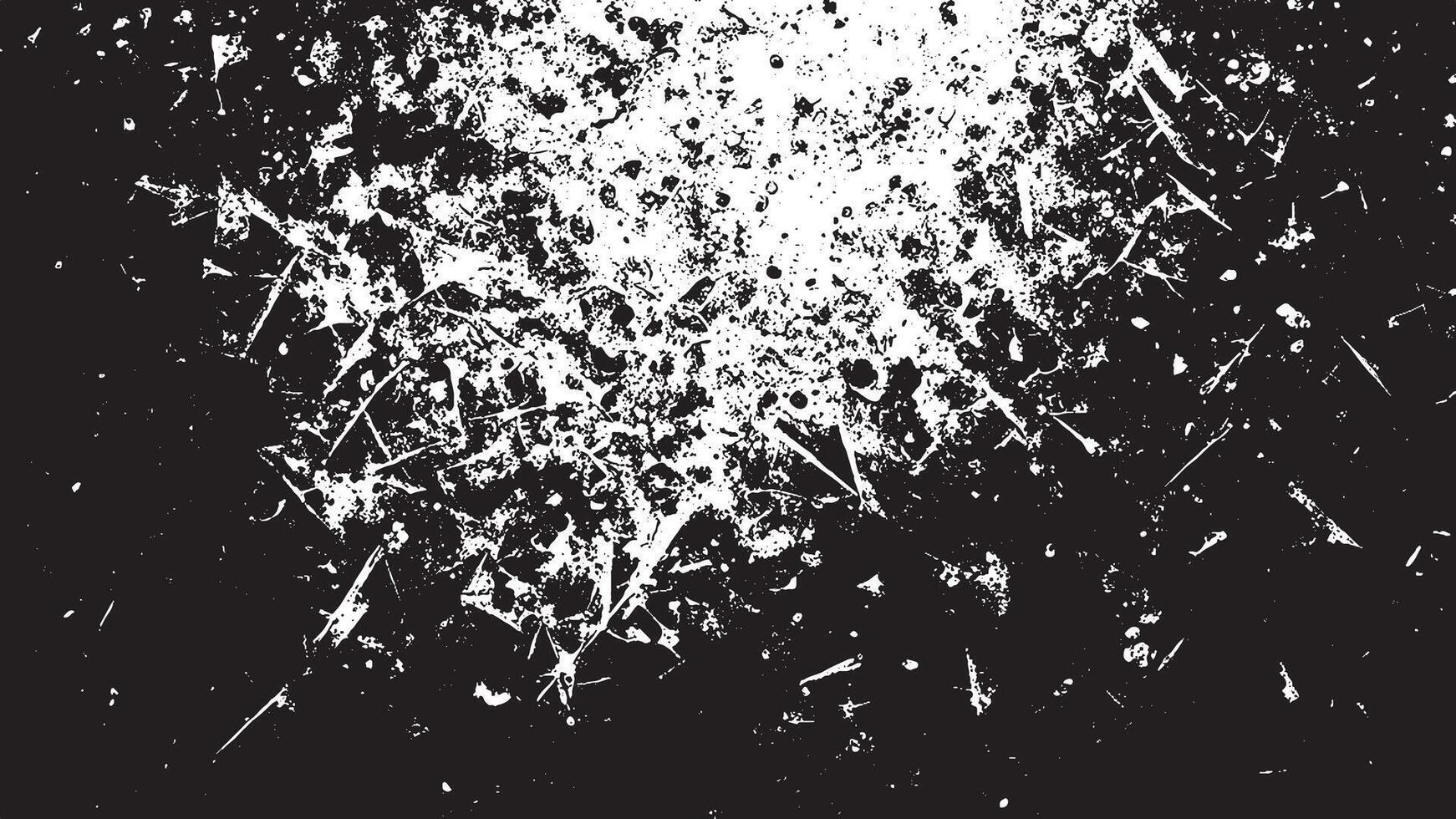 Black Grunge Style Texture on White Background for Creative Overlays vector