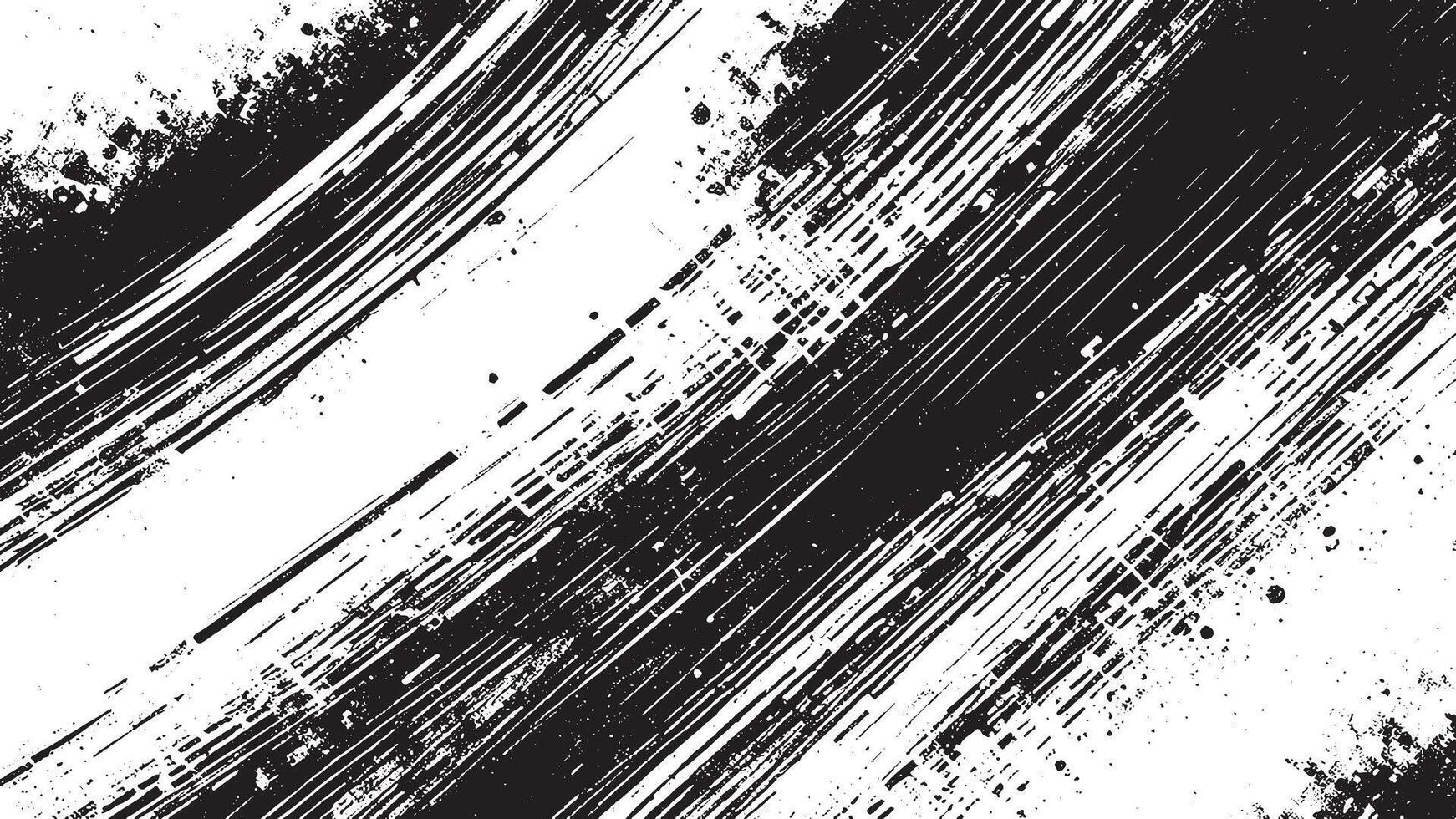 Black Grunge Style Texture on White Background for Creative Overlays vector