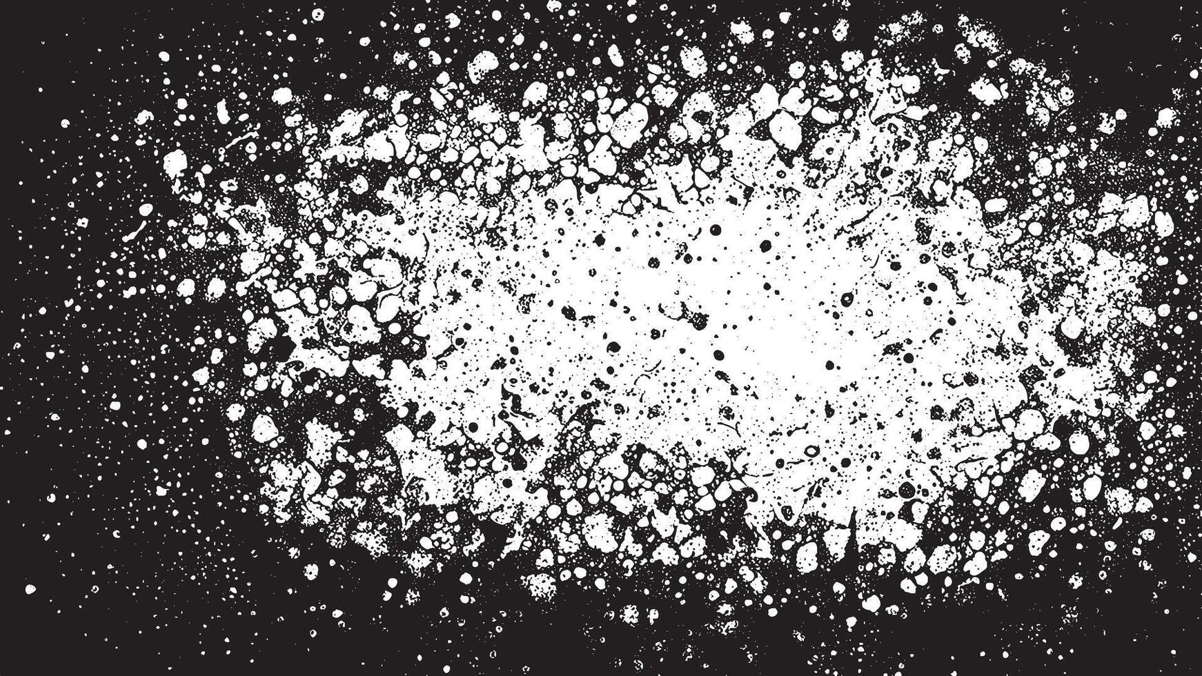 Black Grunge Style Texture on White Background for Creative Overlays vector