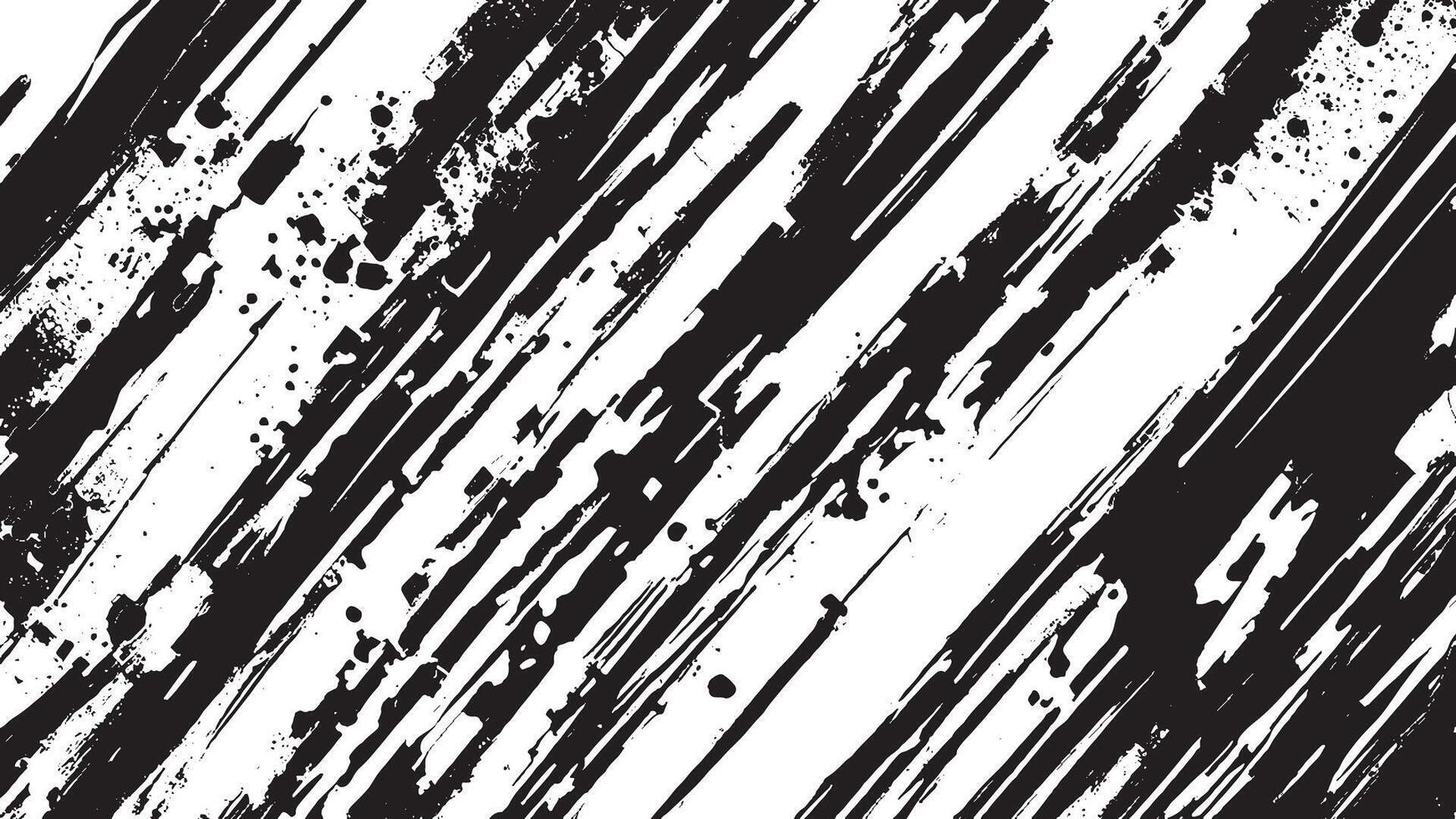 Black Monochrome Grunge Texture on White Background for Background Art vector