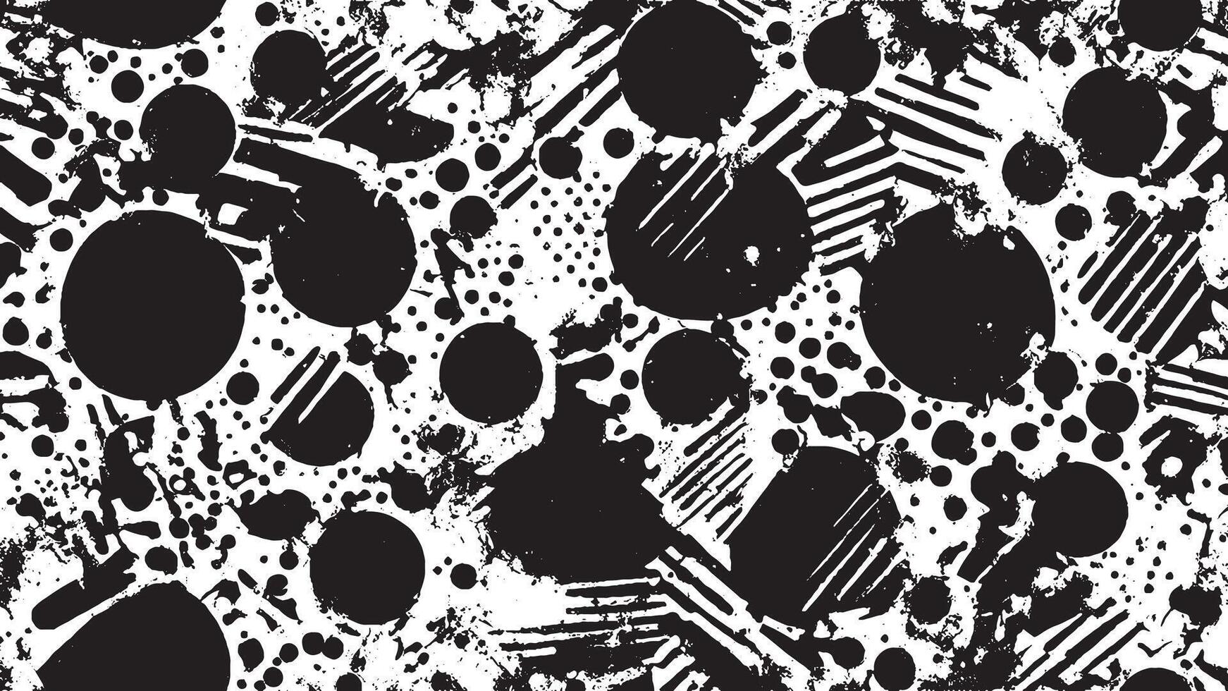 Black Grunge Style Texture on White Background for Creative Overlays vector