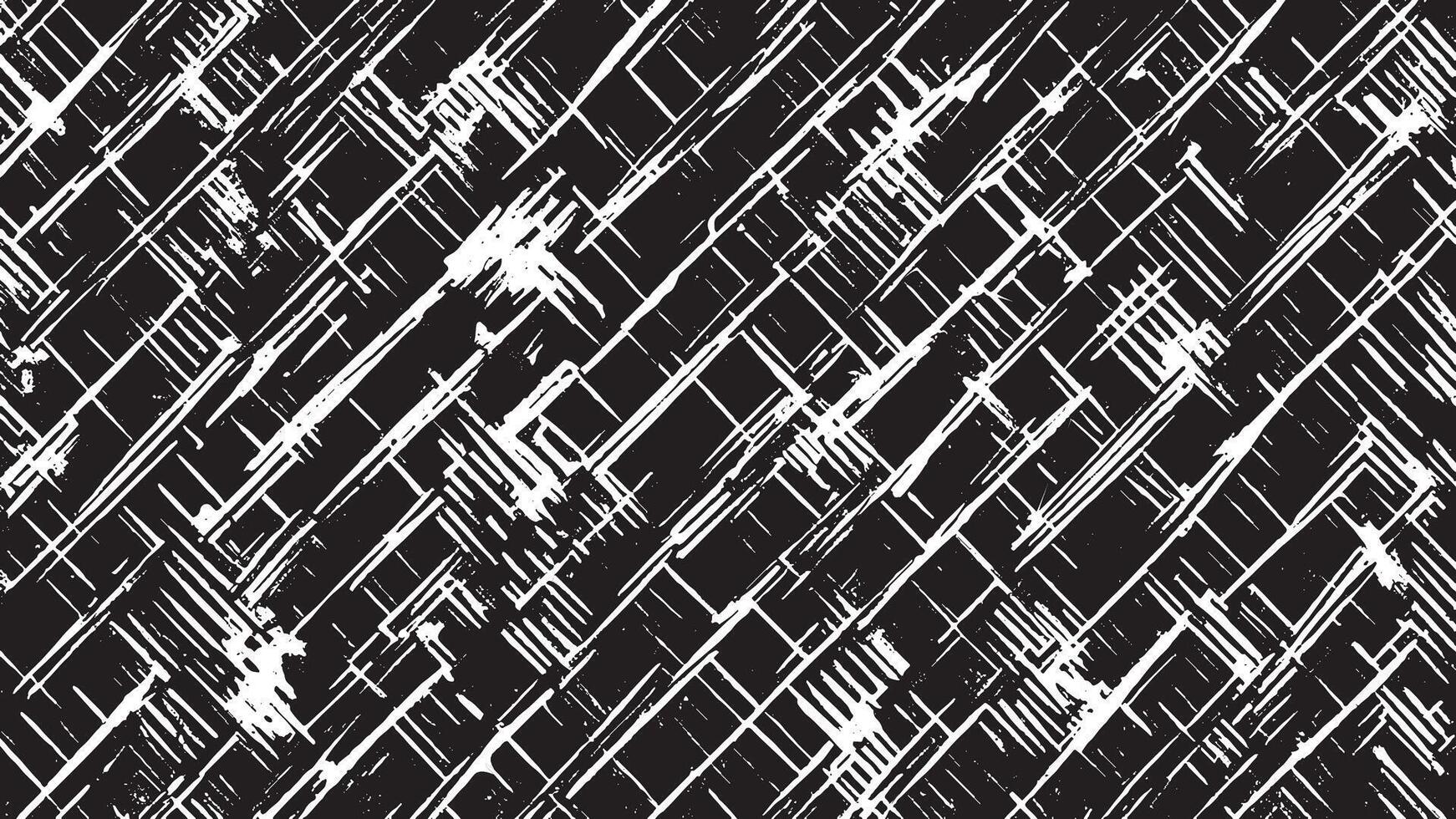 Black Grunge Style Texture on White Background for Creative Overlays vector