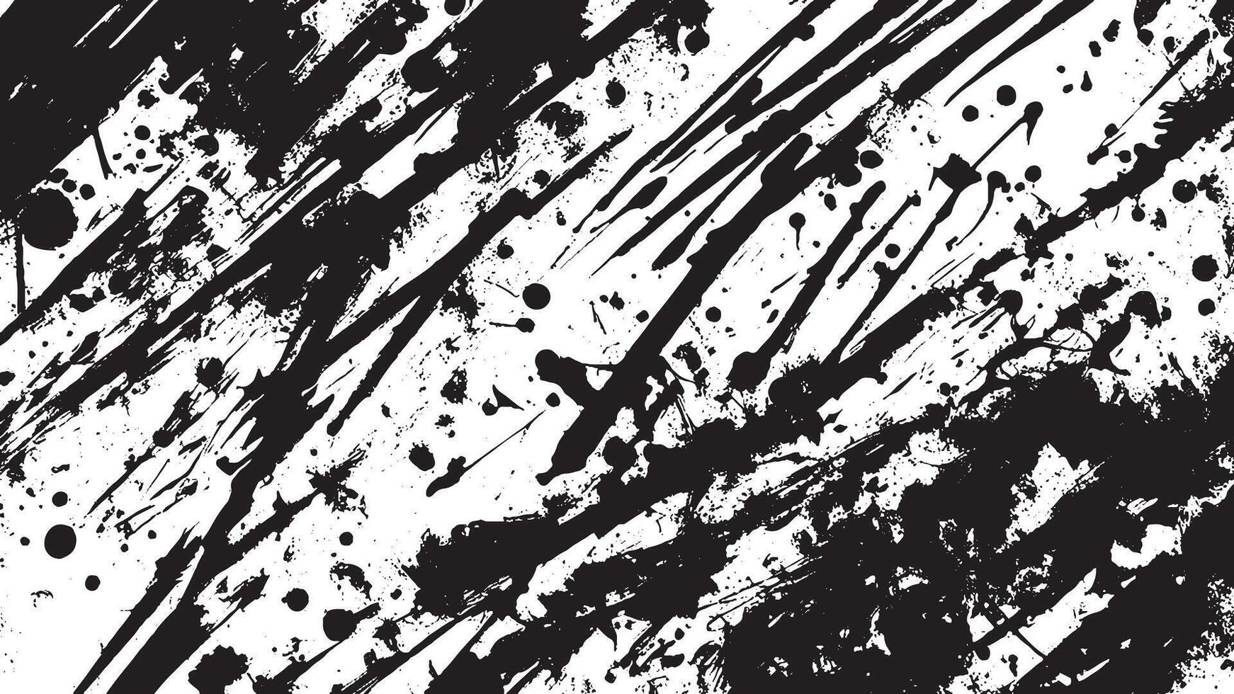 Abstract Black Grunge Texture on White Background for Overlay Designs vector