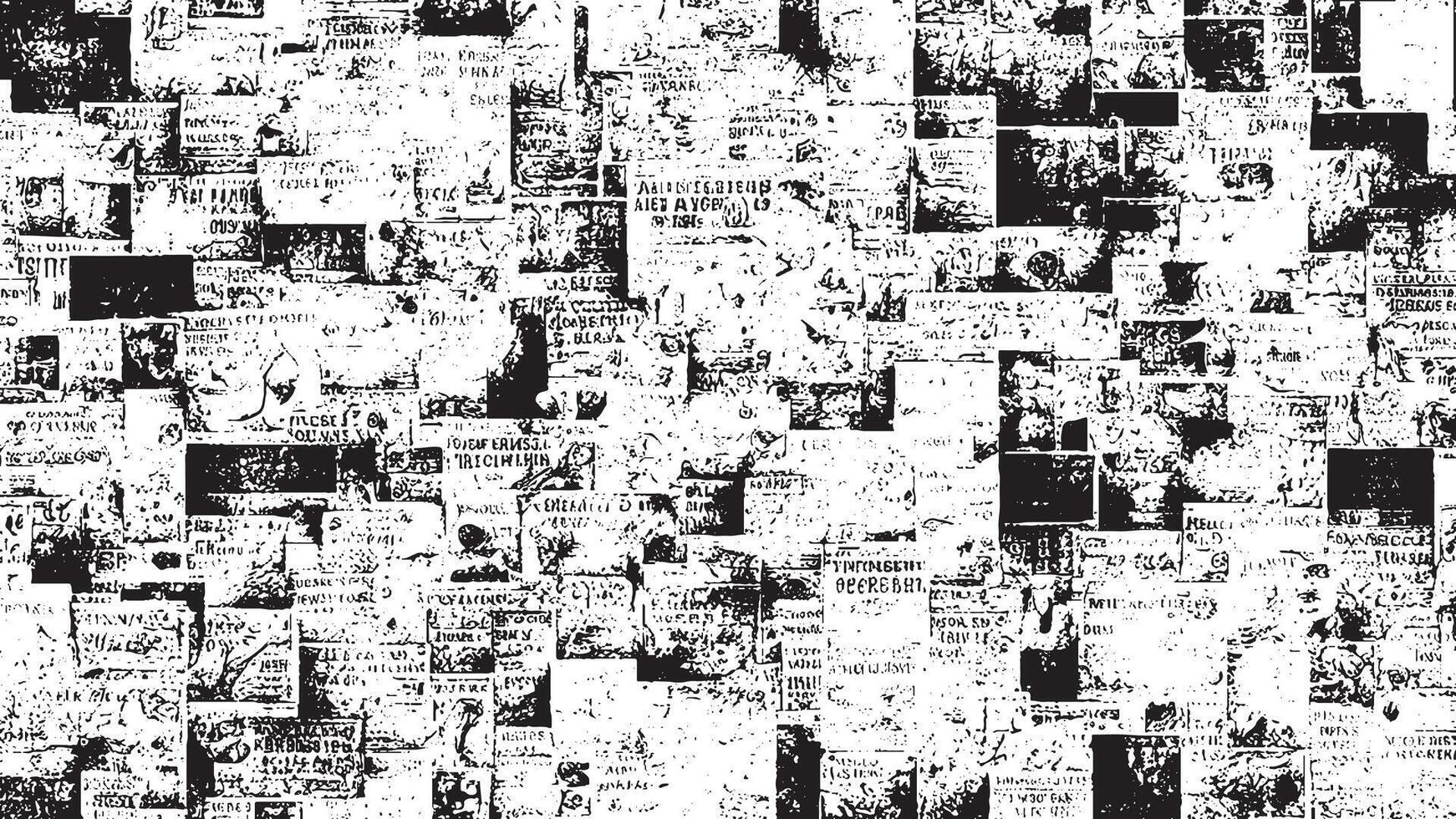 Abstract Black Grunge Texture on White Background for Overlay Designs vector