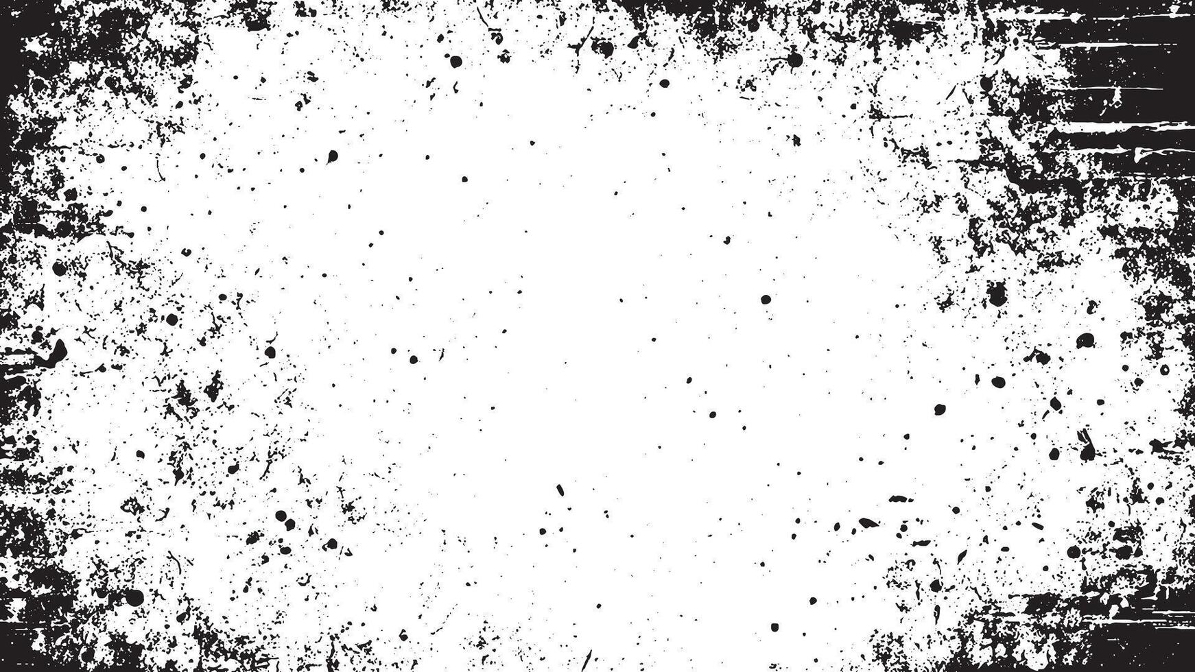 Black Grunge Style Texture on White Background for Creative Overlays vector