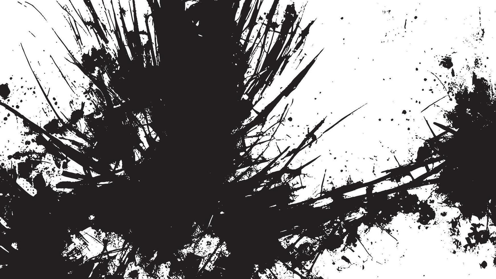 Abstract Black Grunge Texture on White Background for Overlay Designs vector