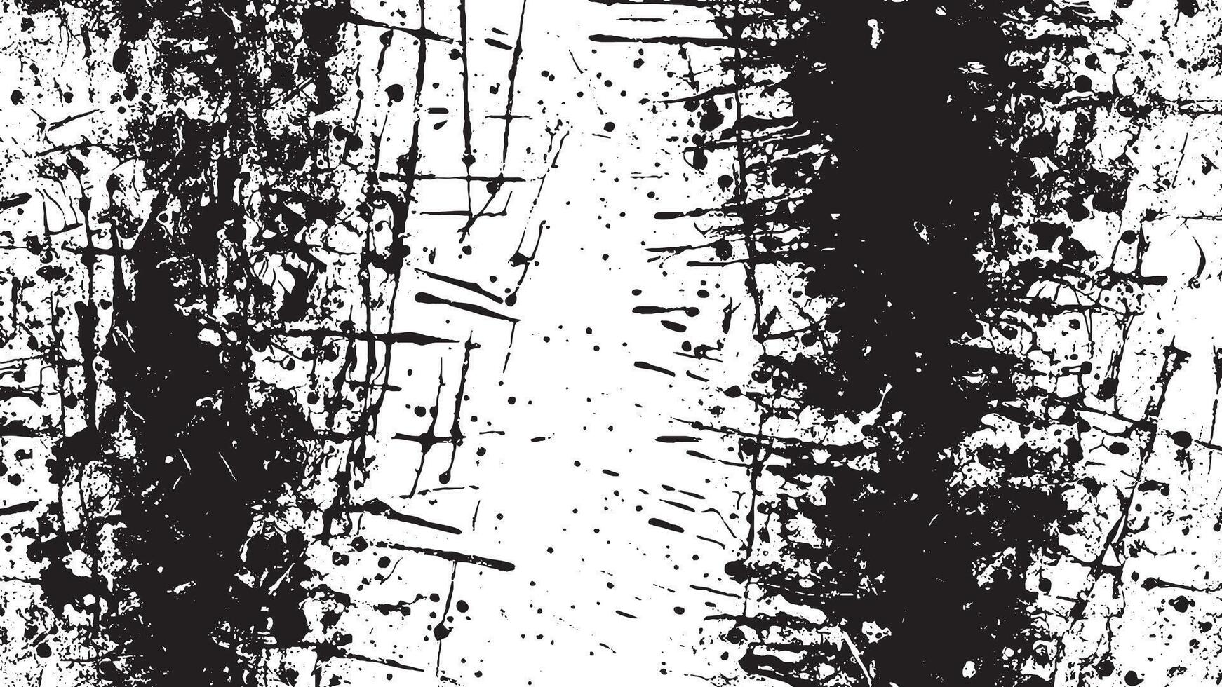Abstract Black Grunge Texture on White Background for Overlay Designs vector