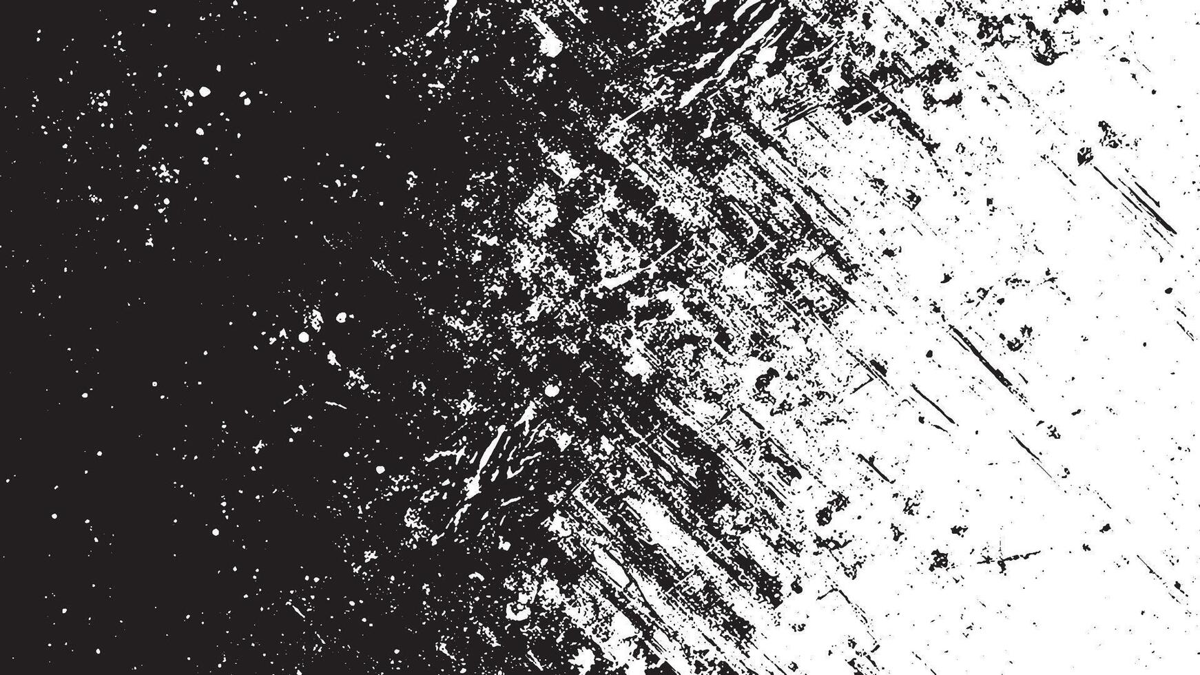 Detailed Black Grunge Texture on White Background for Textures and Overlays vector