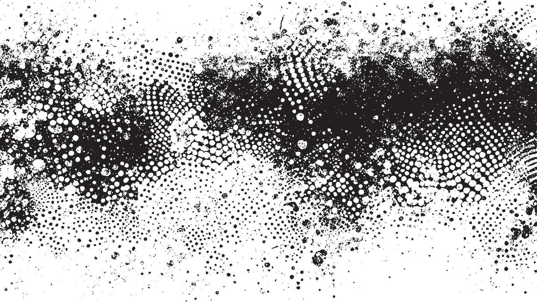 High-Resolution Black Grunge Style Art Overlay Texture for Backgrounds vector