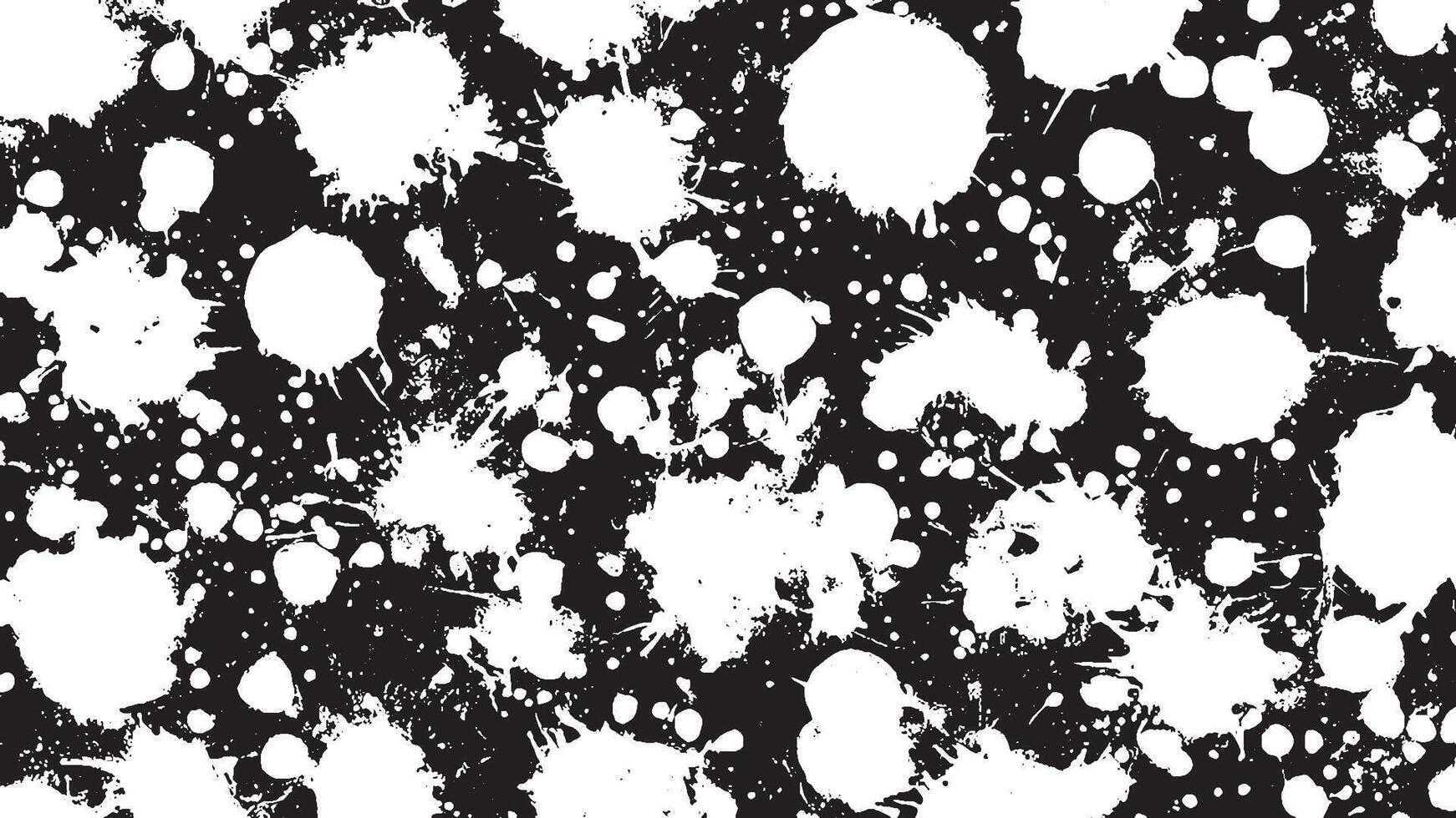 Detailed Black Grunge Texture on White Background for Textures and Overlays vector