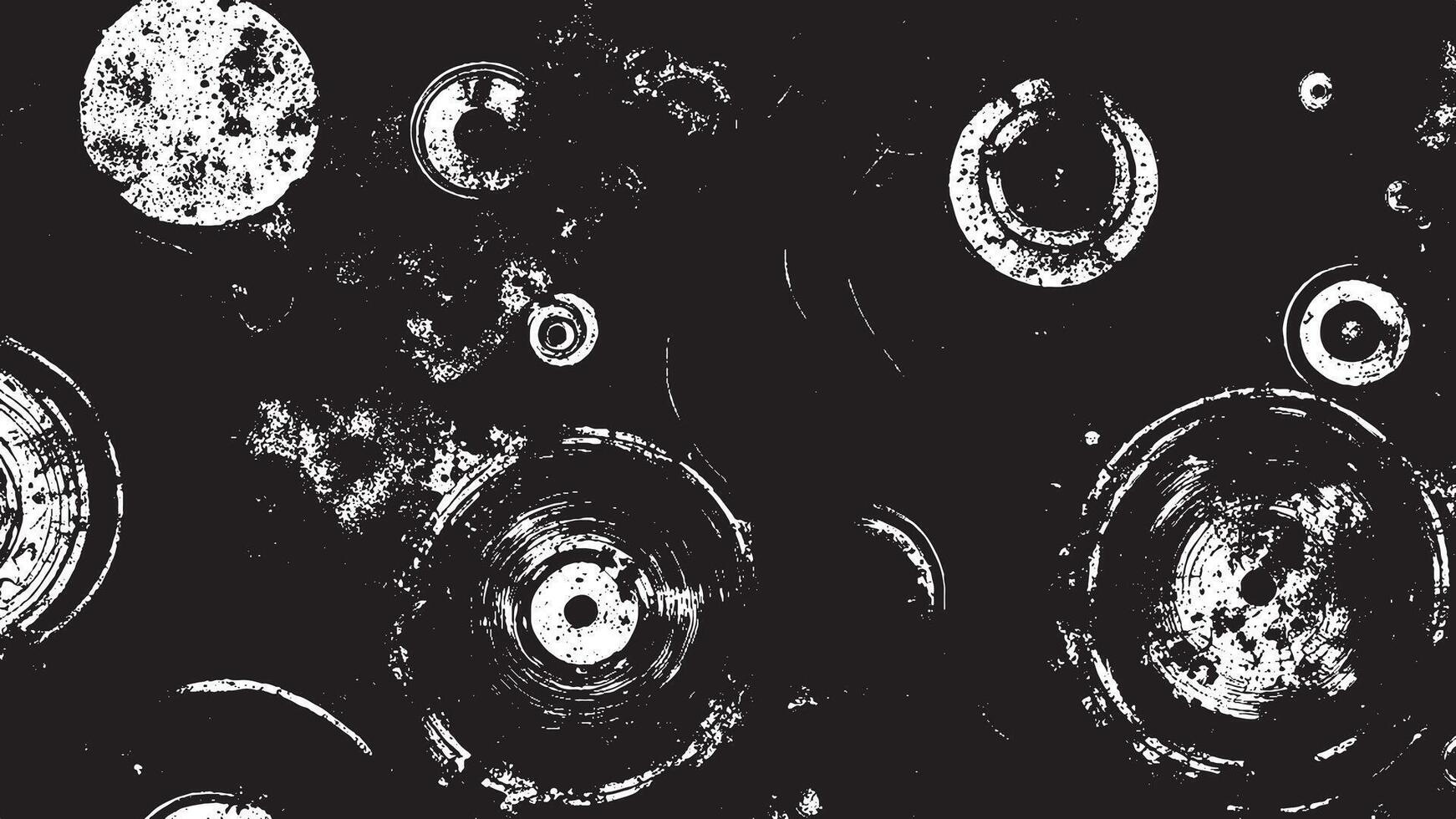 Black Grunge Effect on White Background for Textural Backgrounds vector